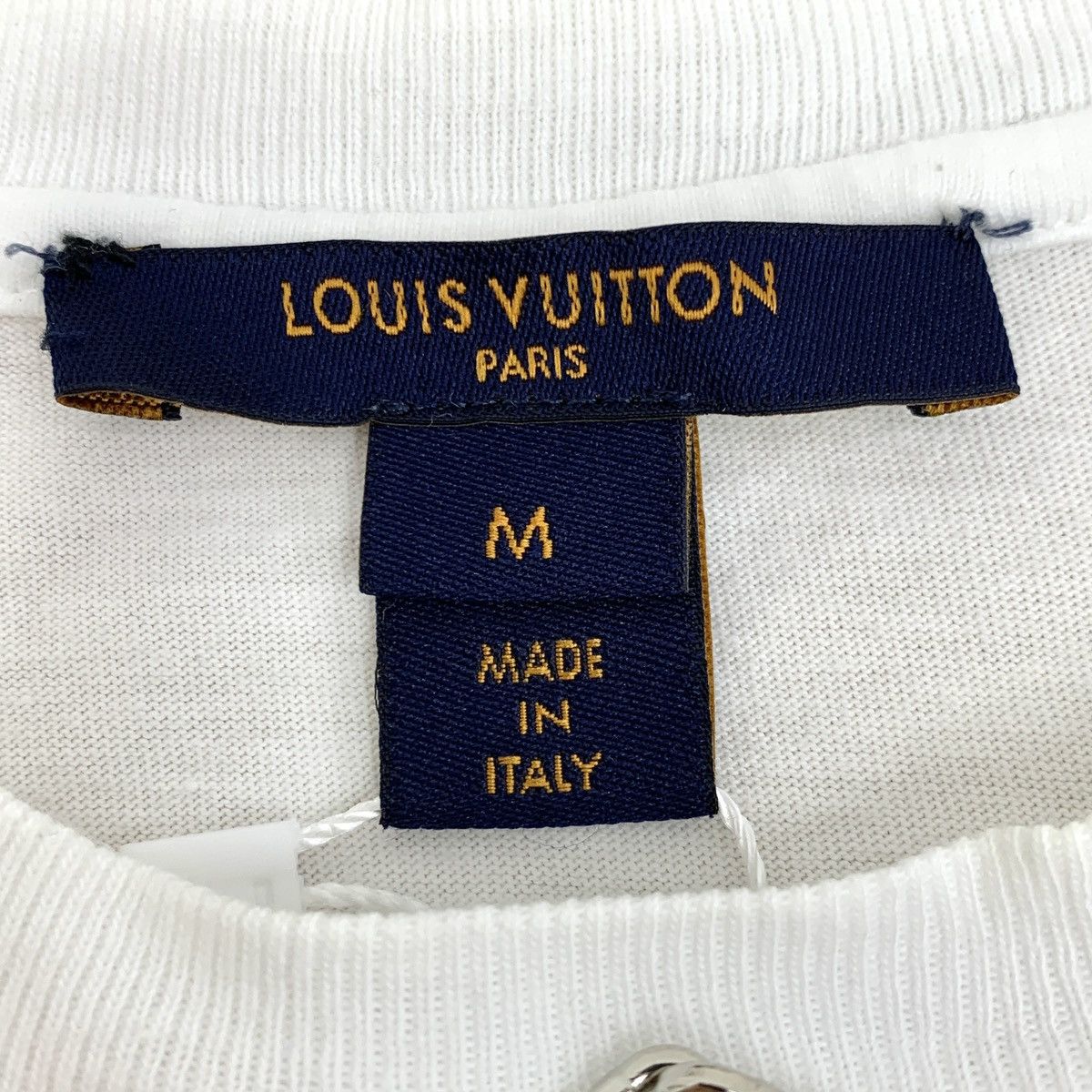 Louis Vuitton Louis Vuitton White Letter Print Short Sleeve T-Shirt K26WX Size M / US 6-8 / IT 42-44 - 6 Thumbnail