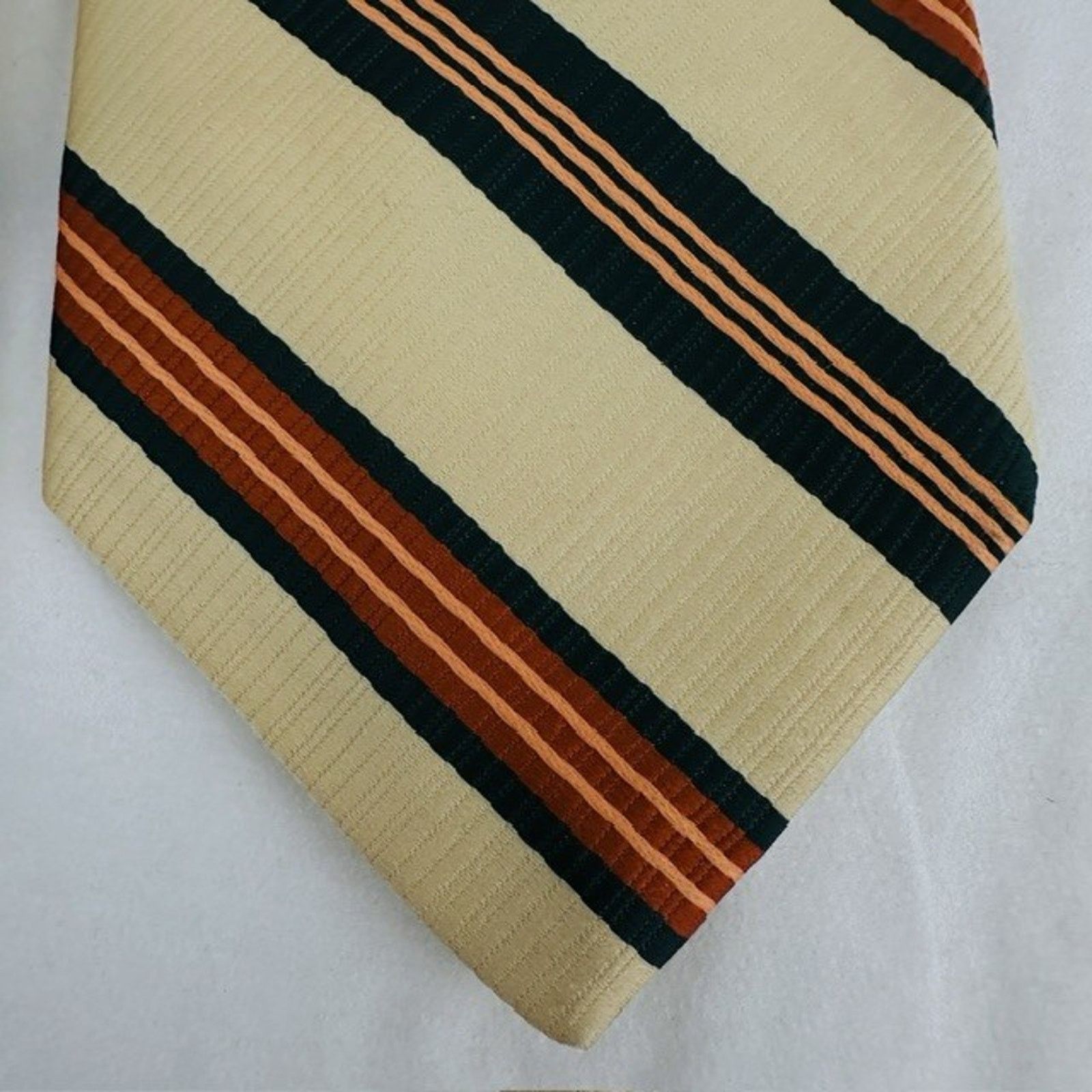 Other Johnny Carson Necktie Yellow w/Stripes 55" Grandpacore VTG Size ONE SIZE - 10 Thumbnail