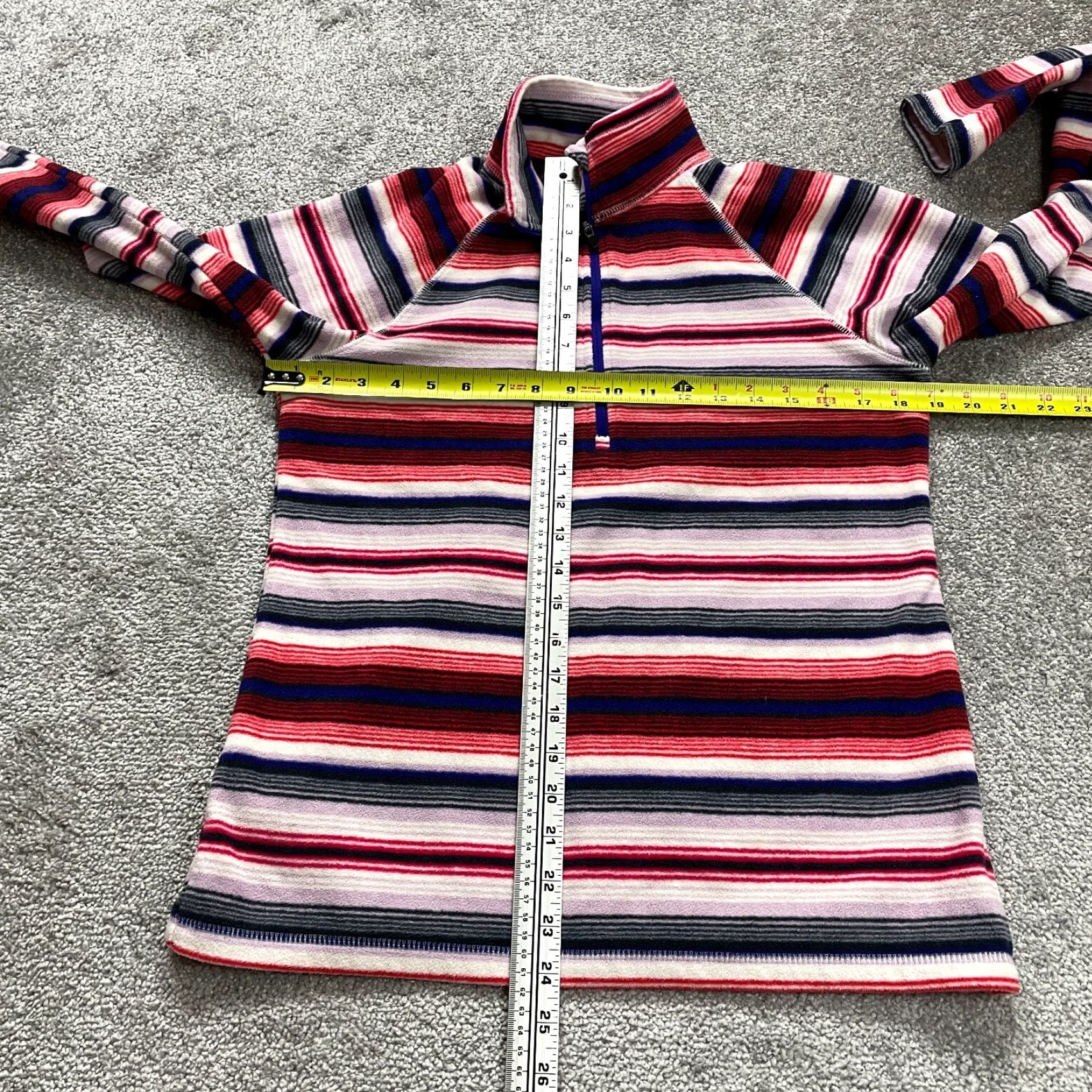 Eddie Bauer Eddie Bauer Sweatshirt 1/4 Zip Fleece Pullover Women Small Multicolor Striped Long Sleeve Shirt Jumper Womens Regular Fit Size S / US 4 / IT 40 - 6 Thumbnail