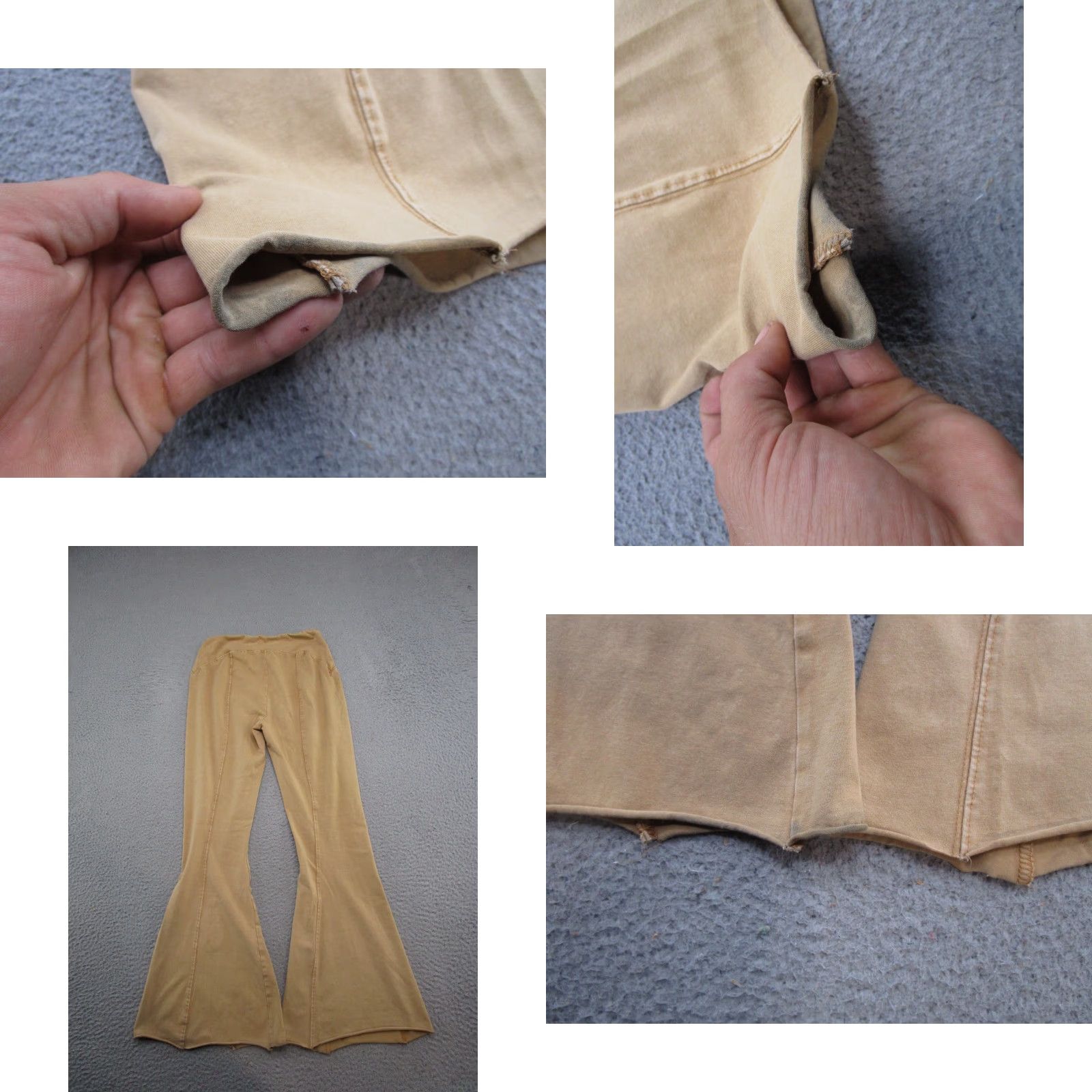 Urban Outfitters Urban Outfitters Out From Under Pants Women Beige Flared Leggings Size M Size 32" / US 10 / IT 46 - 9 Thumbnail