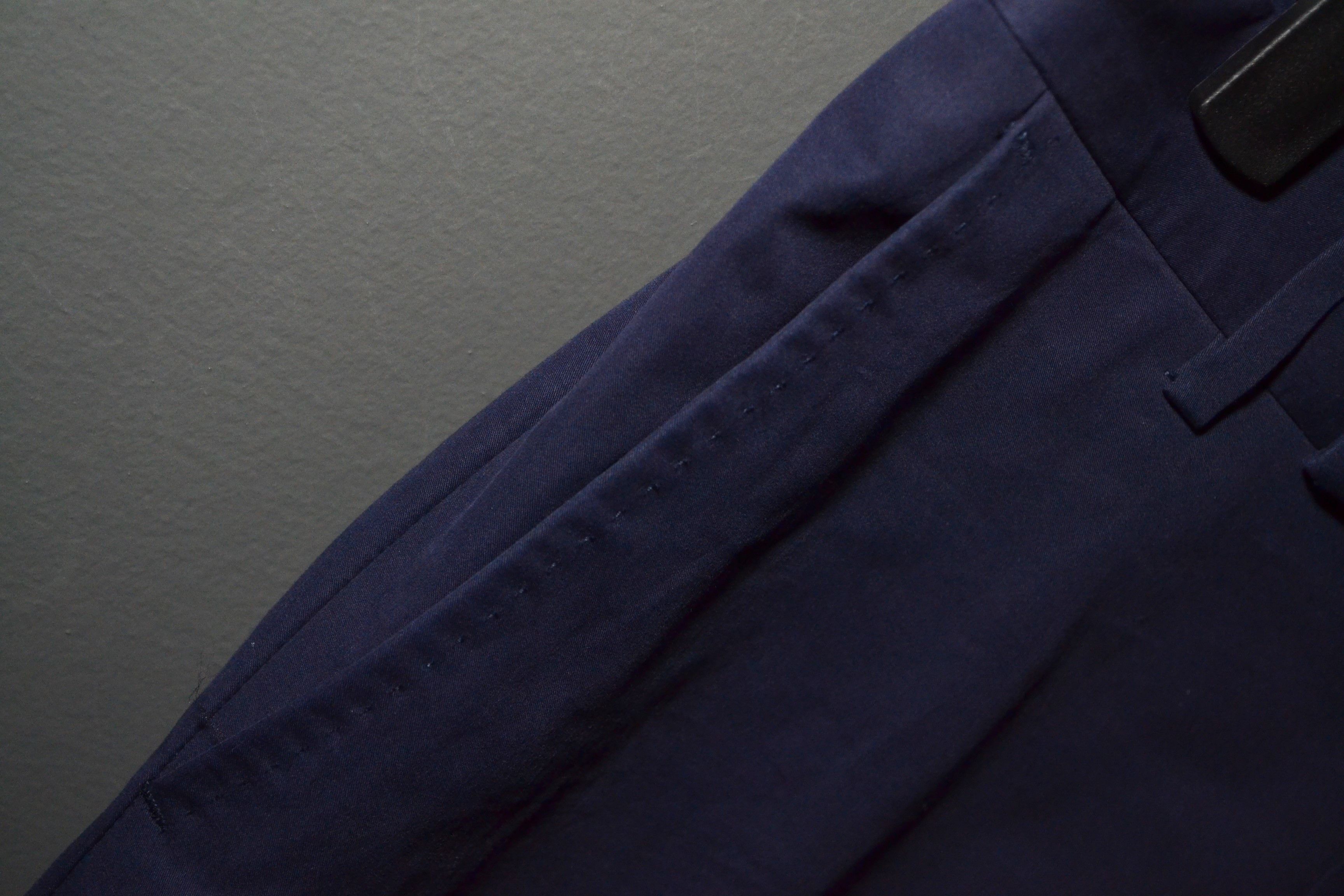 Z Zegna Z Zegna Modern Drop 8 Deco Blue Cotton Suit 44 R Size 44R - 19 Thumbnail