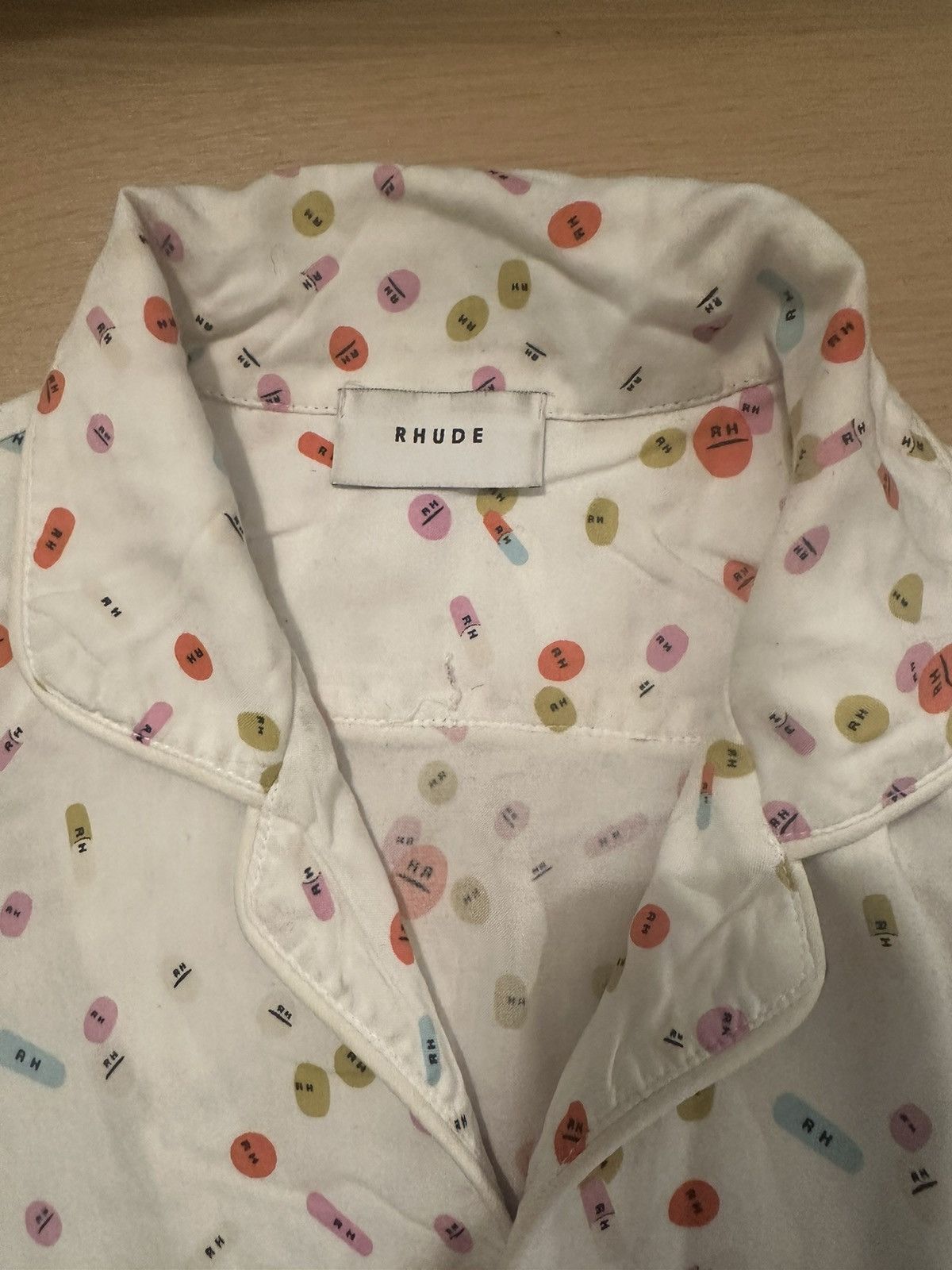 Rhude Pills White Shirt Size US S / EU 44-46 / 1 - 4 Thumbnail