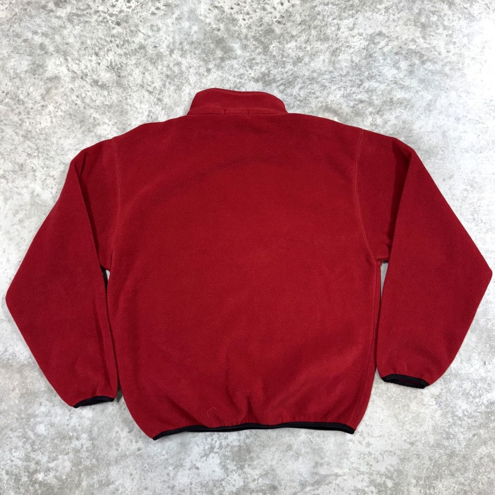 Nautica Nautica Pullover Mens Small Red 1/4 Zip Fleece Embroidered Sail Made USA Sweatshirt Polyester Zipper Logo Solid Pattern Boys/Mens? Size US S / EU 44-46 / 1 - 5 Thumbnail