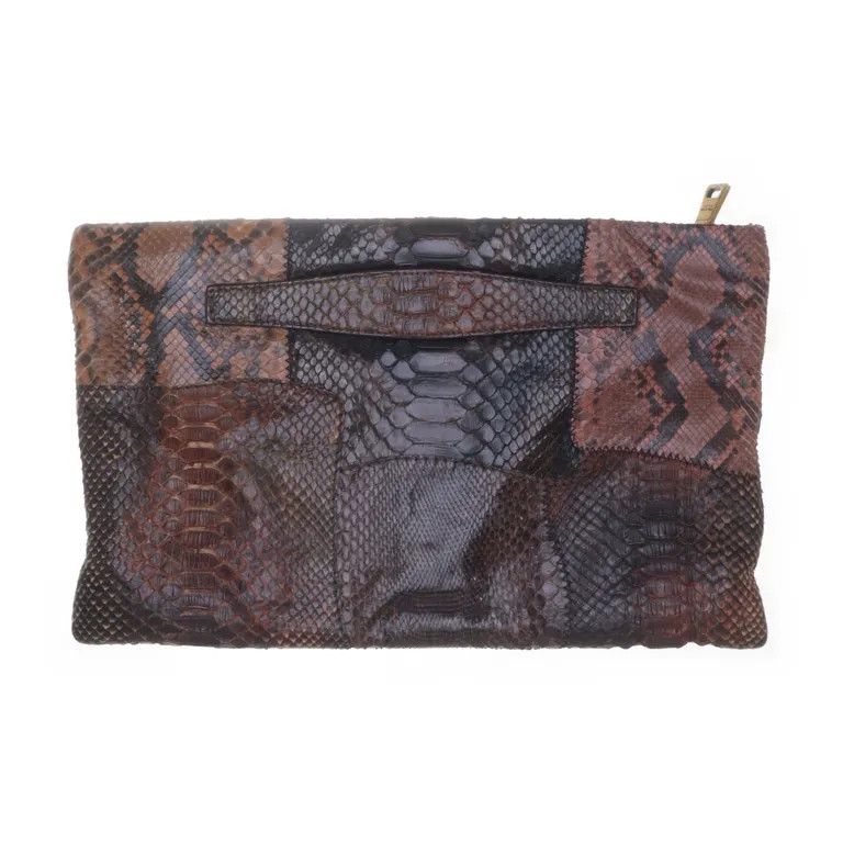 Prada 2000's Hybrid Python Skin Clutch Bag Size ONE SIZE - 2 Thumbnail