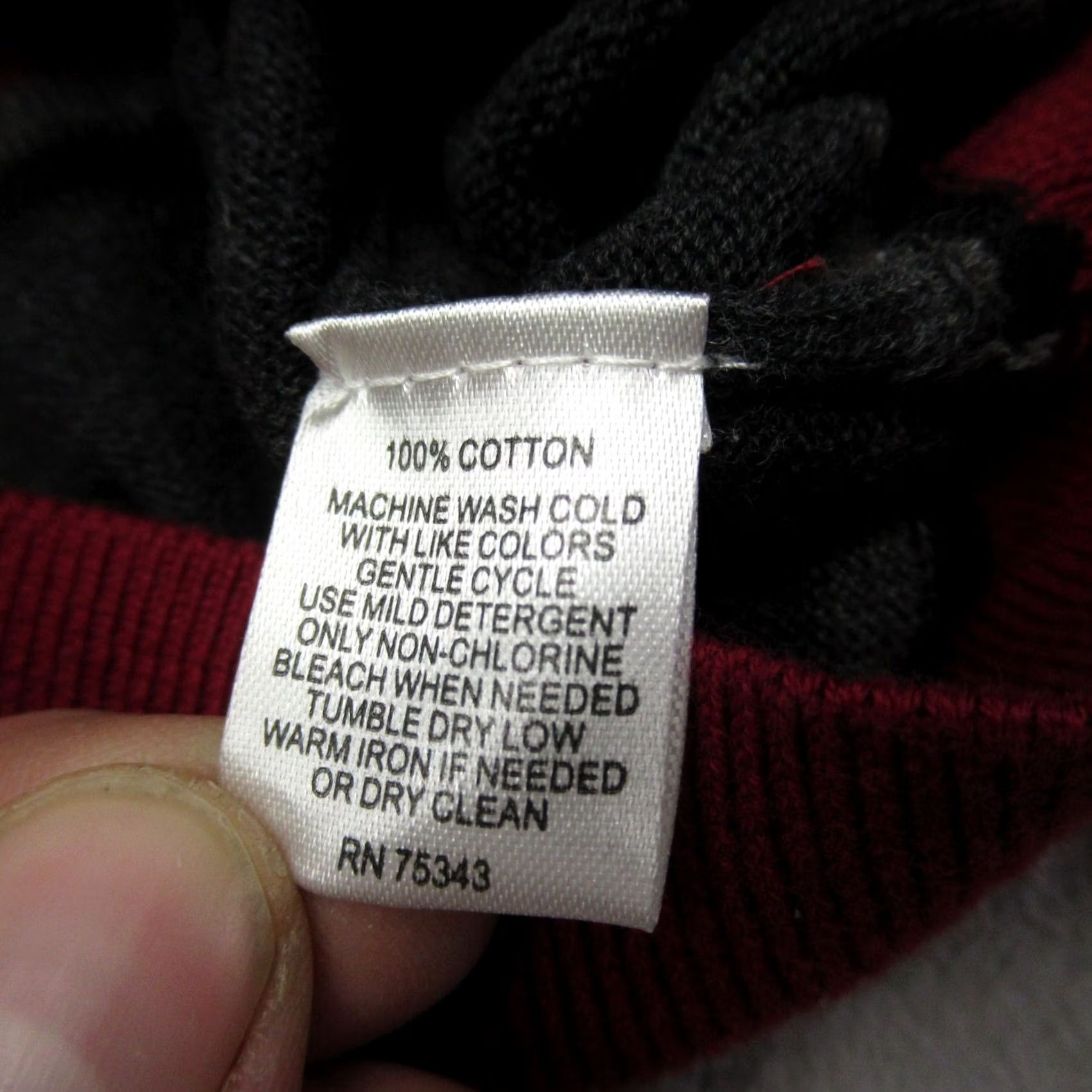 Vintage British Khaki Sweater Mens XL Red Striped Cotton Crew Neck Knit Pullover NEW Size US XL / EU 56 / 4 - 6 Thumbnail
