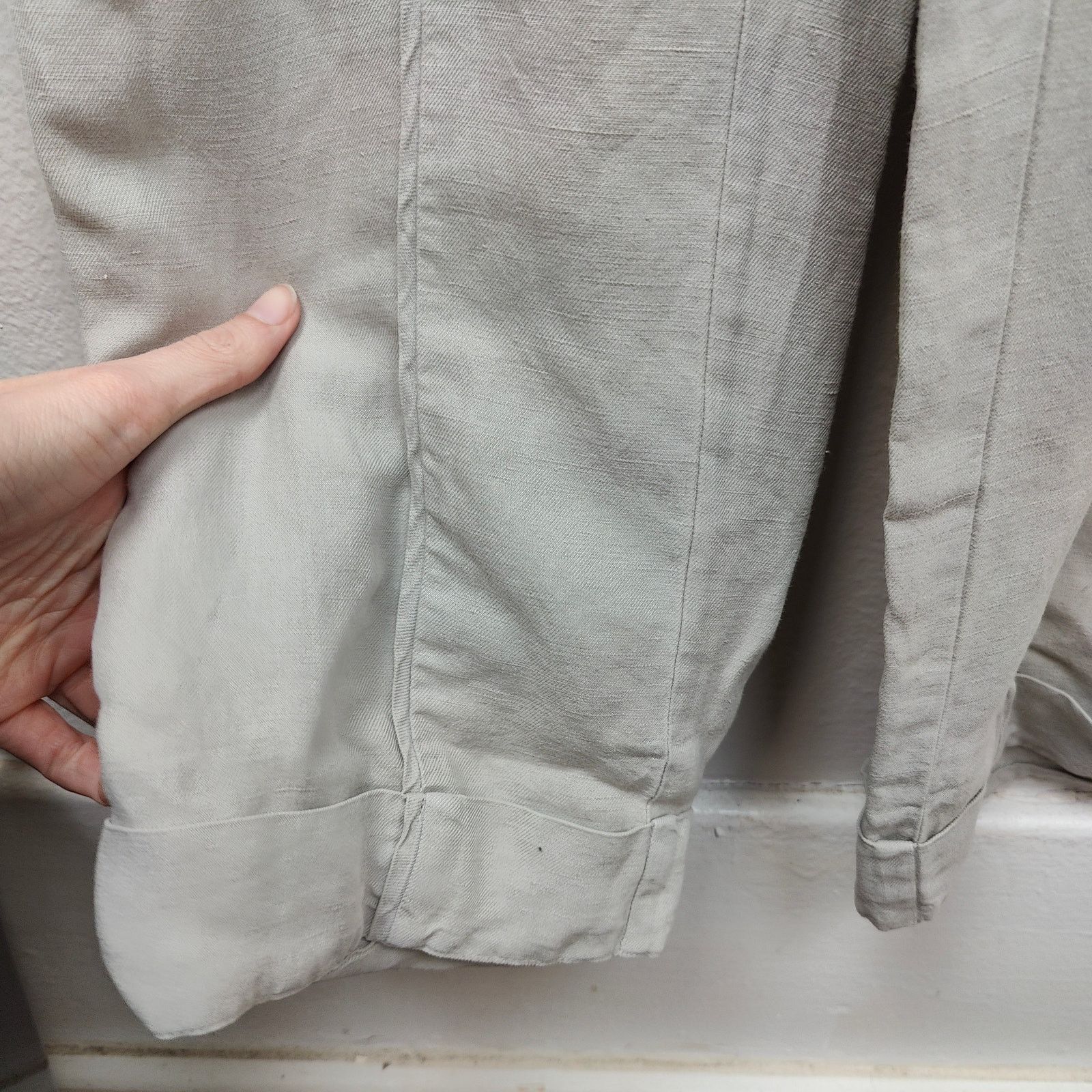 Other Joes Jeans Linen Blend Jumpsuit Womens Small Gray Size 27" / US 4 / IT 40 - 4 Thumbnail
