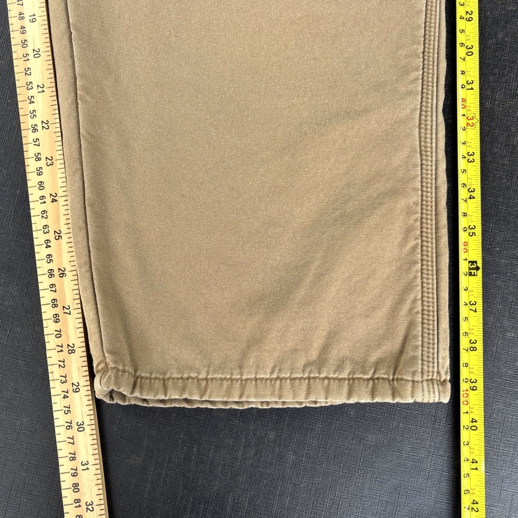 Wrangler VINTAGE Wrangler Men's 38x30 Carpenter Pants Fleece Lined Brown Relaxed 94GRWAO Size US 38 / EU 54 - 3 Thumbnail
