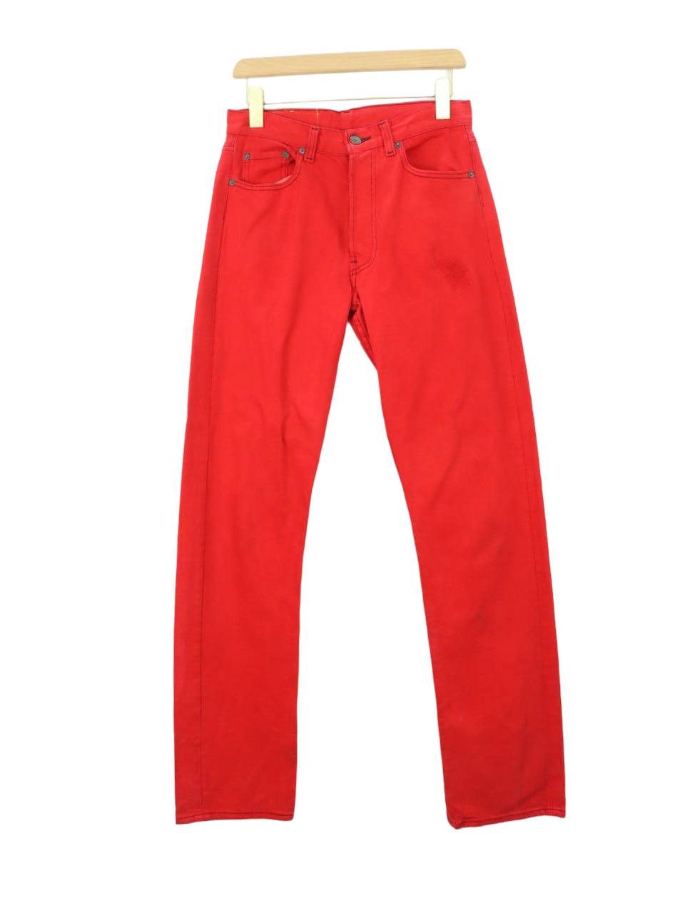 Vintage Levis 501 Red Jeans