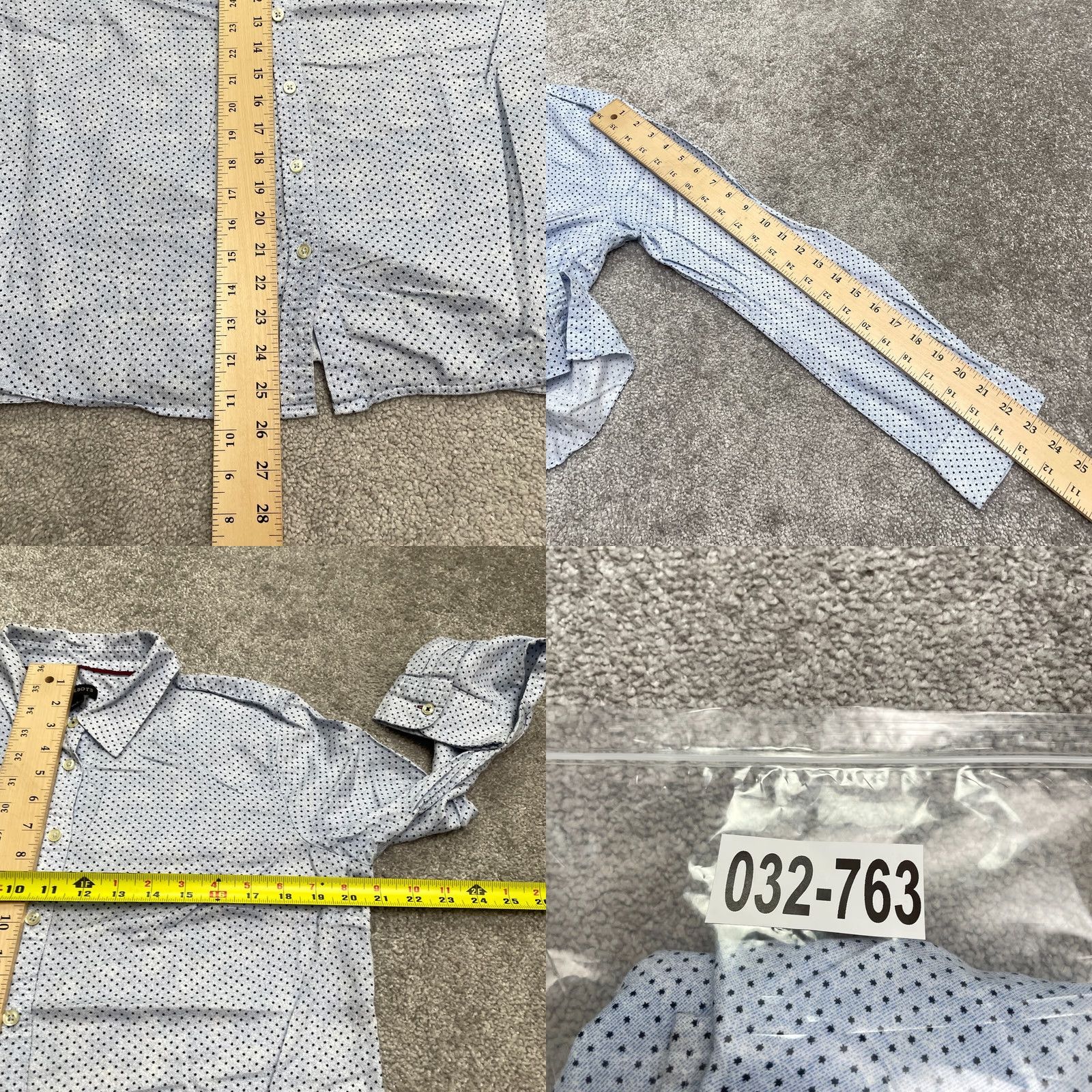 Talbots Talbots Button-Up Shirt Womens Large Blue Polka Long Sleeve Cotton Casual Top Size L / US 10 / IT 46 - 8 Thumbnail