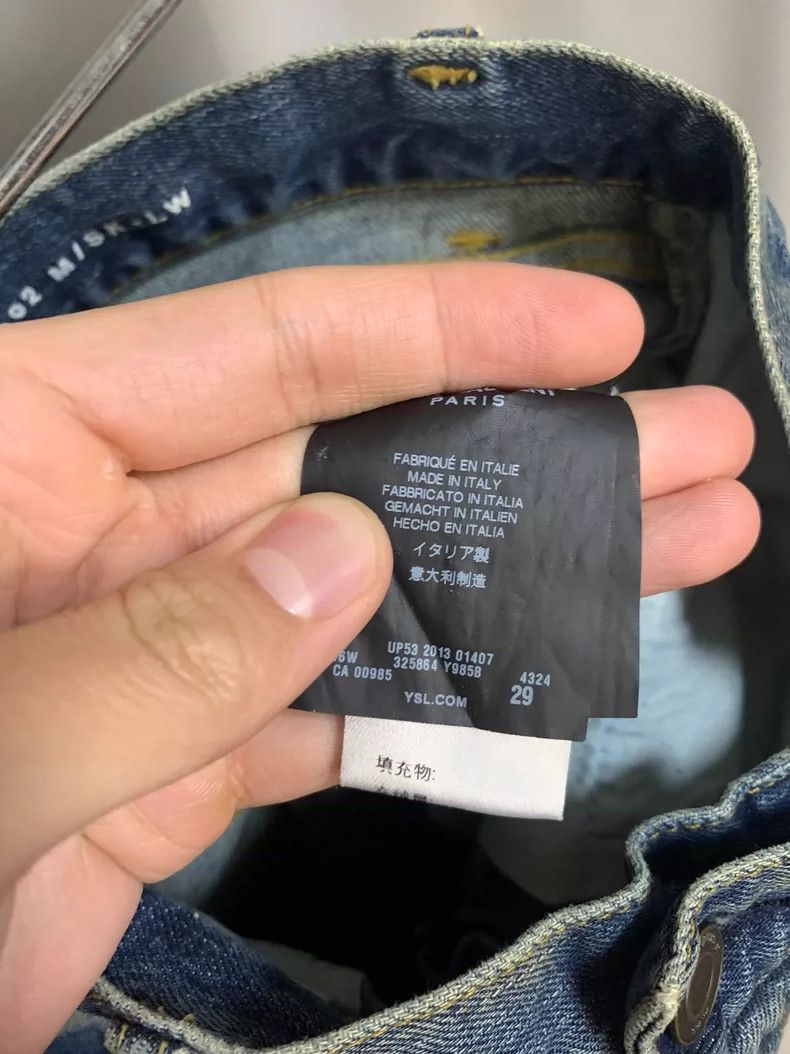 Saint Laurent Paris Saint Laurent Paris Blue washed jeans Size US 29 - 3 Thumbnail