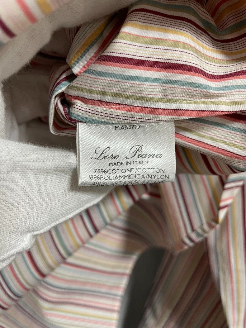 Loro Piana Loro piana Pink color striped women's shirt 2506-Nextarrow Size M / US 6-8 / IT 42-44 - 7 Thumbnail