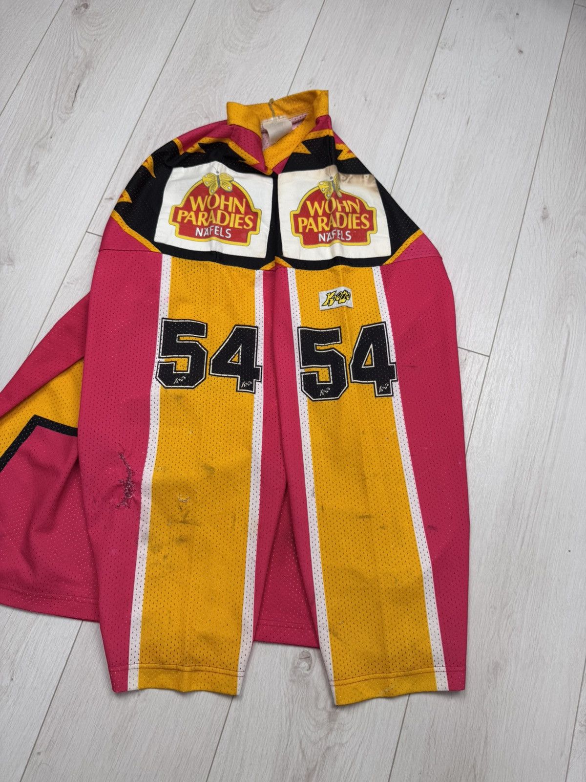 NHL MATCHWORN Rapperswil Jona Lakers Vintage Hockey Jersey 80s Size US XL / EU 56 / 4 - 7 Thumbnail
