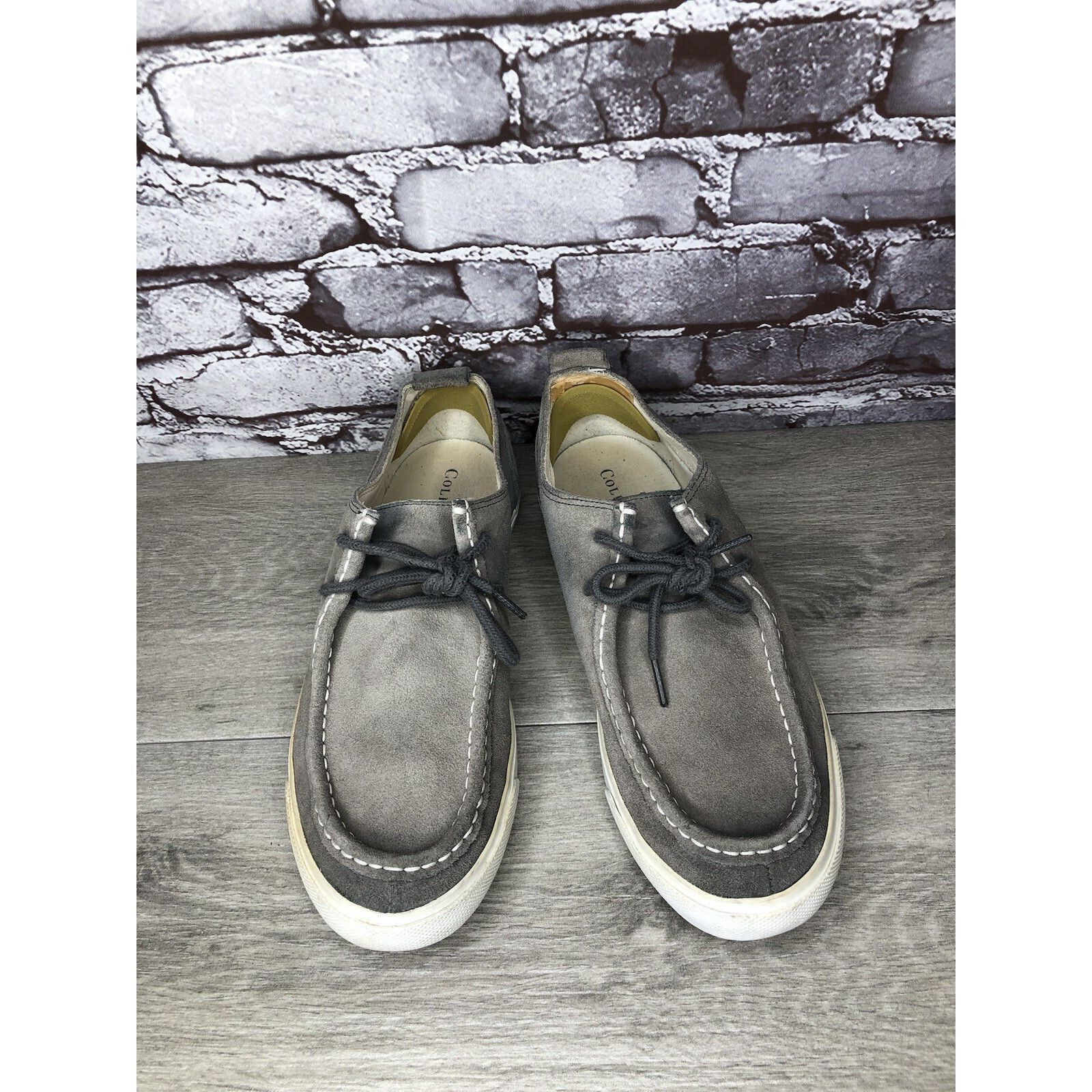 Cole Haan Cole Haan Air Berge Gray Suede Moc Toe Lace Up Sneaker Shoes Size US 10 / EU 43 - 16 Thumbnail