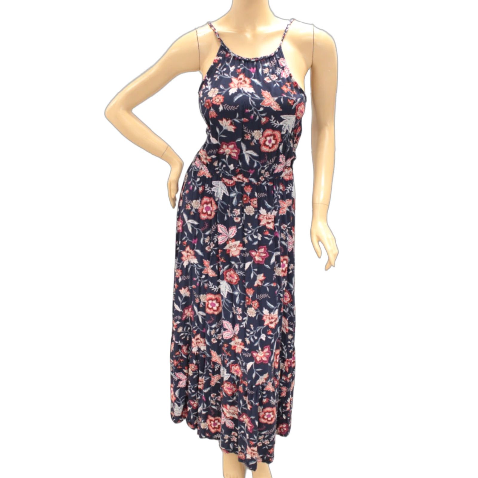 Old Navy Old Navy Waist Defined Dress Womens S Blue Maxi Boho Cottagecore Summer Vacation Size S / US 4 / IT 40 - 1 Thumbnail