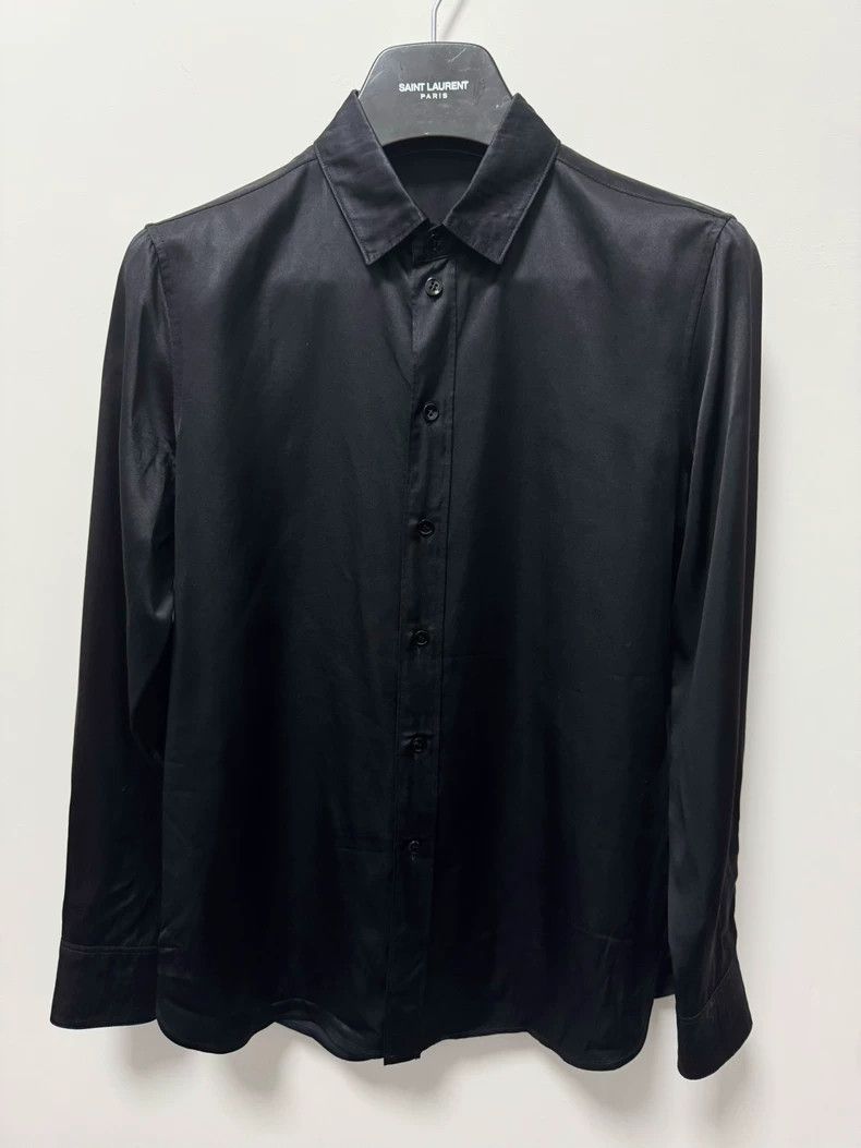 Saint Laurent Paris Saint Laurent Paris16fw Matte Mulberry Silk Darth Vader Sh Size S / US 4 / IT 40 - 1 Thumbnail