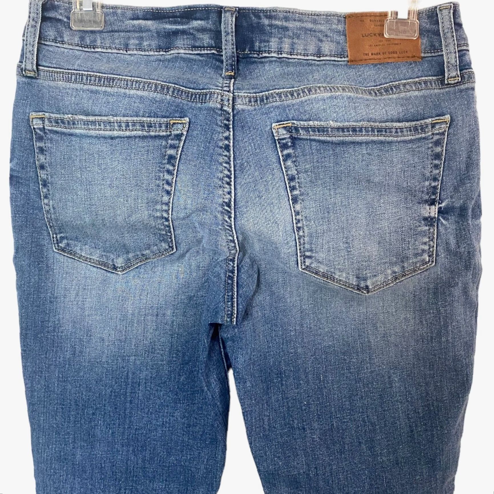 Lucky Brand Lucky Brand Lolita Crop Skinny Jeans Womens 4 Denim Medium Wash Low-Rise 27 In Waist 15'' 29 Inseam 6'' Leg Opening 5-Pocket Blue Size 27" / US 4 / IT 40 - 7 Thumbnail