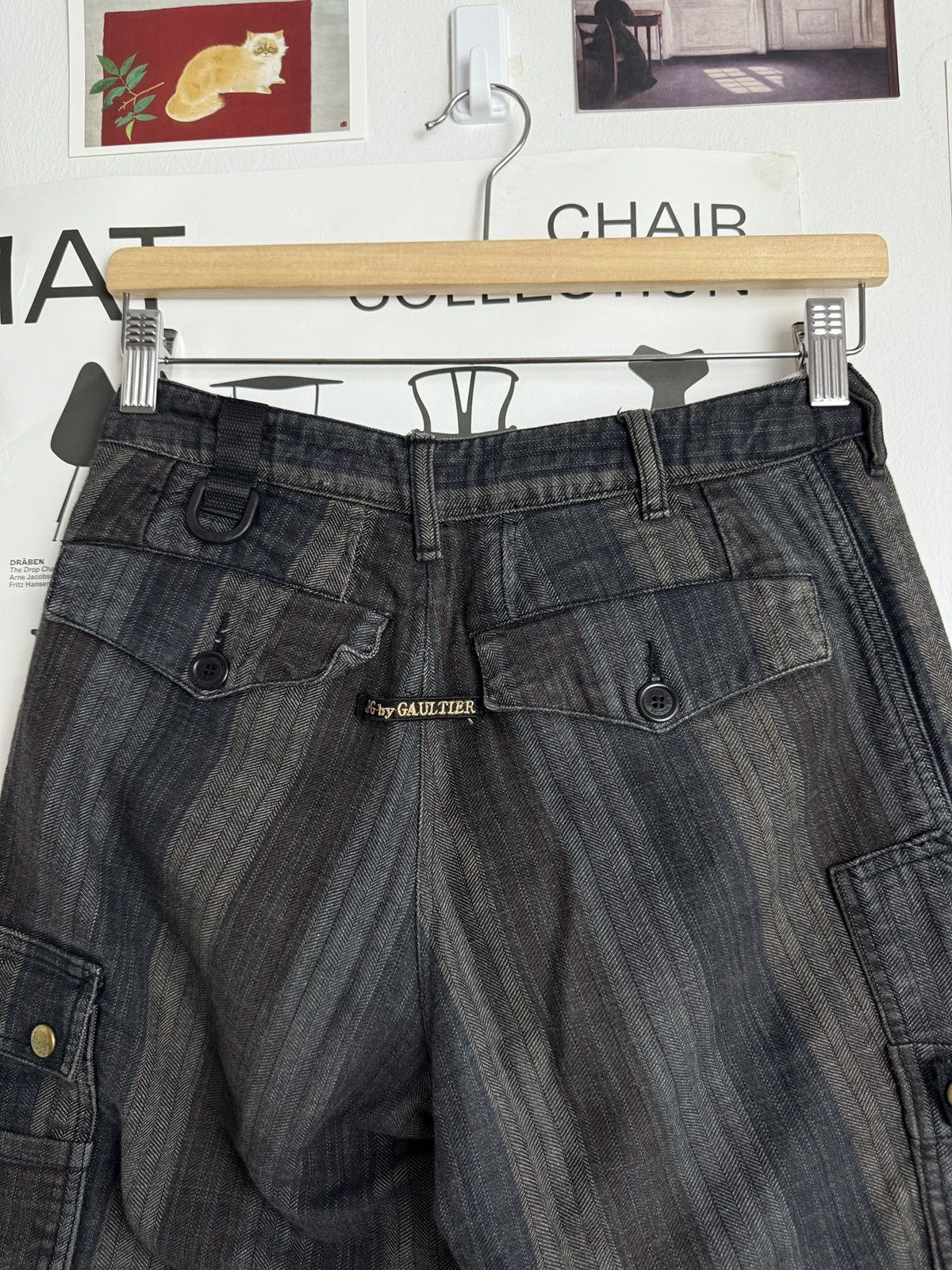 Jean Paul Gaultier Vintage y2k Jean Paul Gaultier JPG jeans bermuda shorts S 90s Size 30" / US 8 / IT 44 - 7 Thumbnail