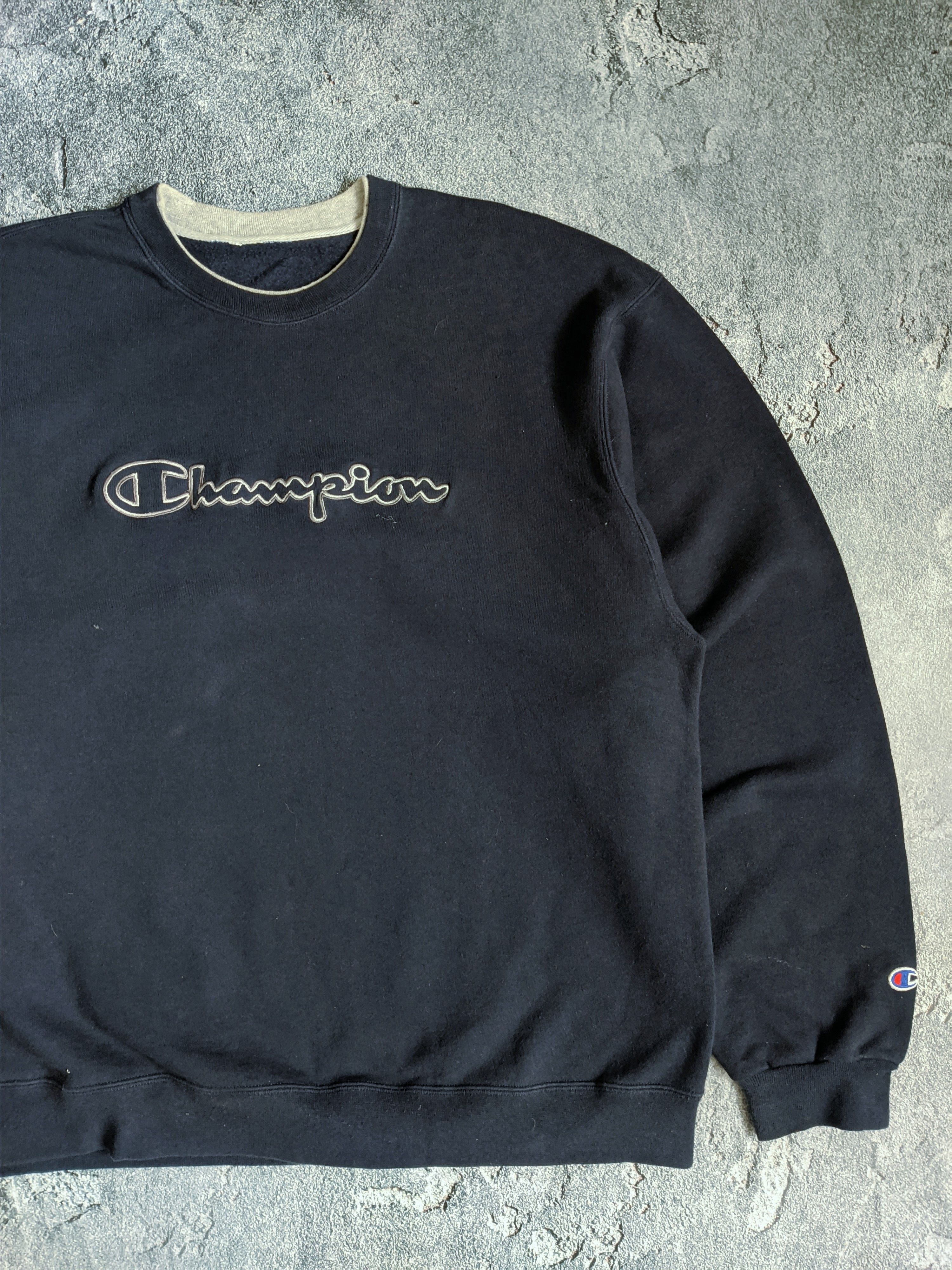 Champion Vintage Champion sweatshirt embroidered logo y2k Size US XL / EU 56 / 4 - 4 Thumbnail