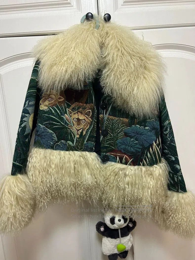 Kenzo KENZO Tiger Head Fur Collar Coat. Size US M / EU 48-50 / 2 - 1 Thumbnail