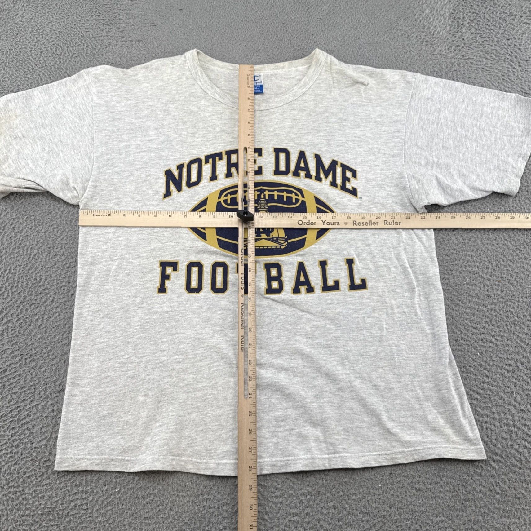 Champion VINTAGE Notre Dame Champion Shirt Mens Gray 90s University NCAA XL Size Shirt Men Gray 90s Notre Dame Champion NCAA University Shirt Mens XL Size US XL / EU 56 / 4 - 6 Thumbnail