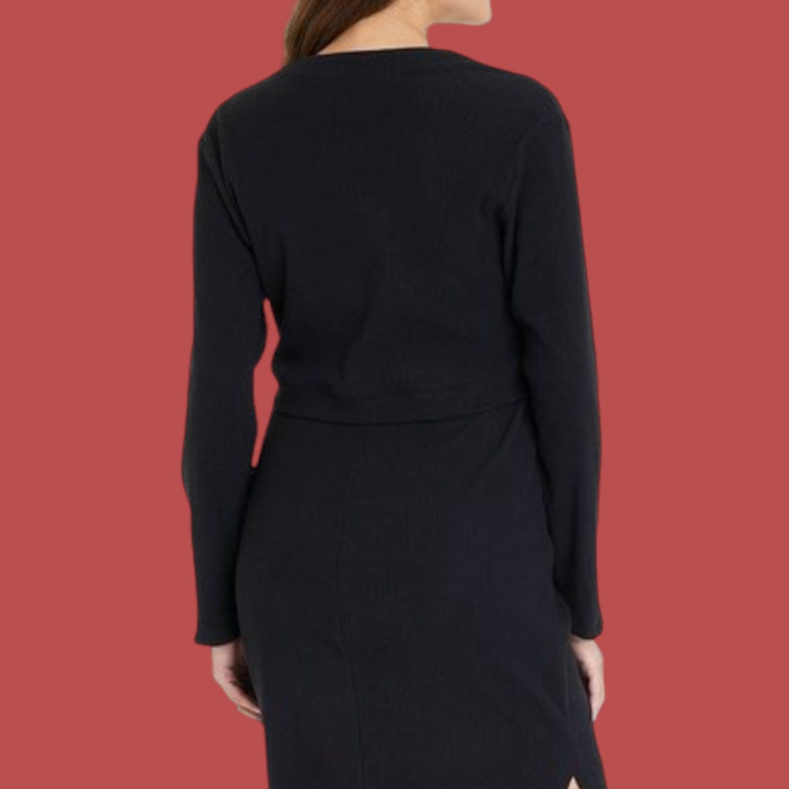 Other Isabel Maternity - Maternity Ribbed Henley Top - Black - Sma Size S / US 4 / IT 40 - 2 Thumbnail