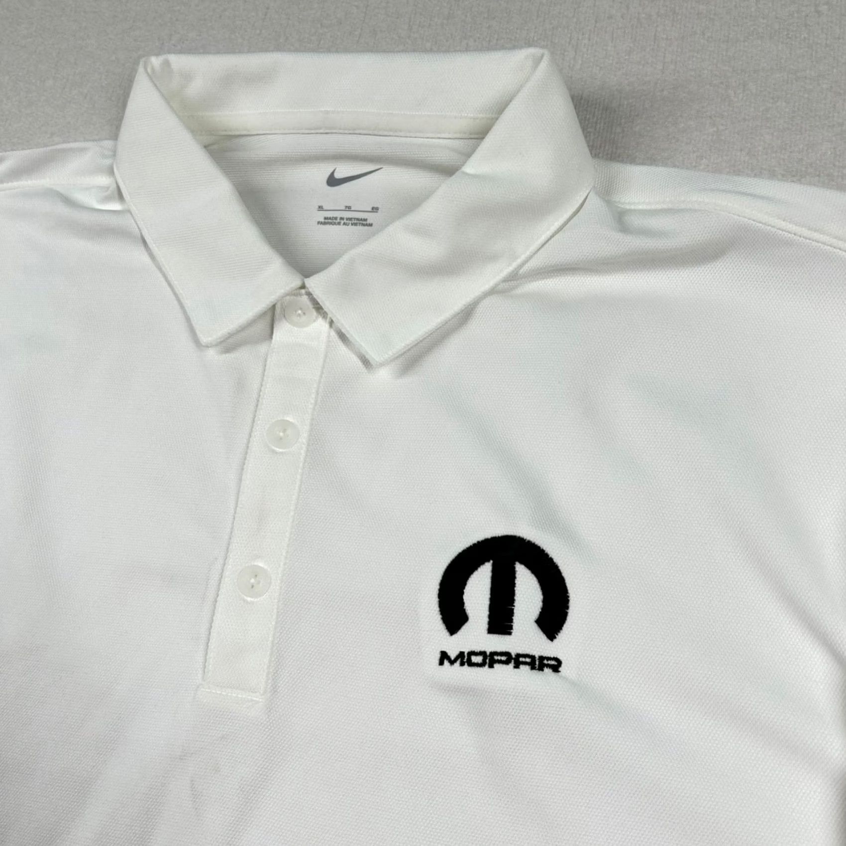 Nike Nike Polo Shirt Men XL White Golf Embroidered Pennzoil Solid Breathable Lightweight 100% Polyester Size US XL / EU 56 / 4 - 4 Thumbnail