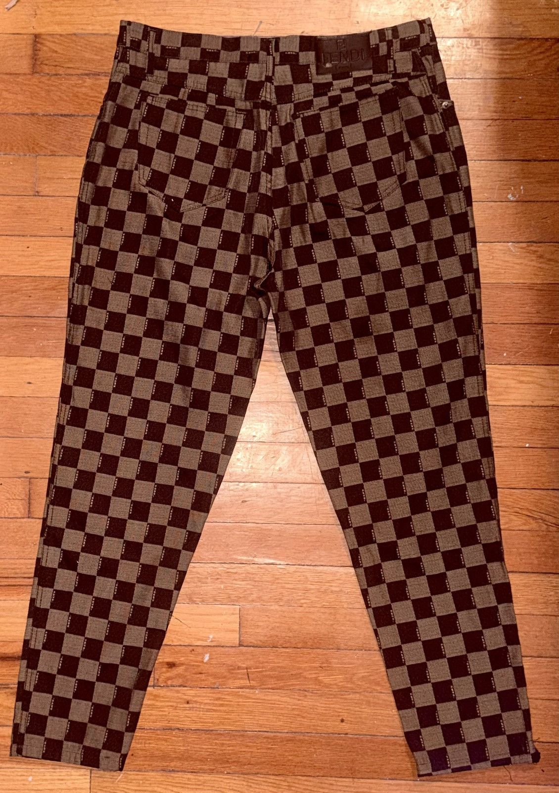 Fendi Fendi Checkered Monogram Jeans Size 36" / US 14 / IT 50 - 3 Thumbnail