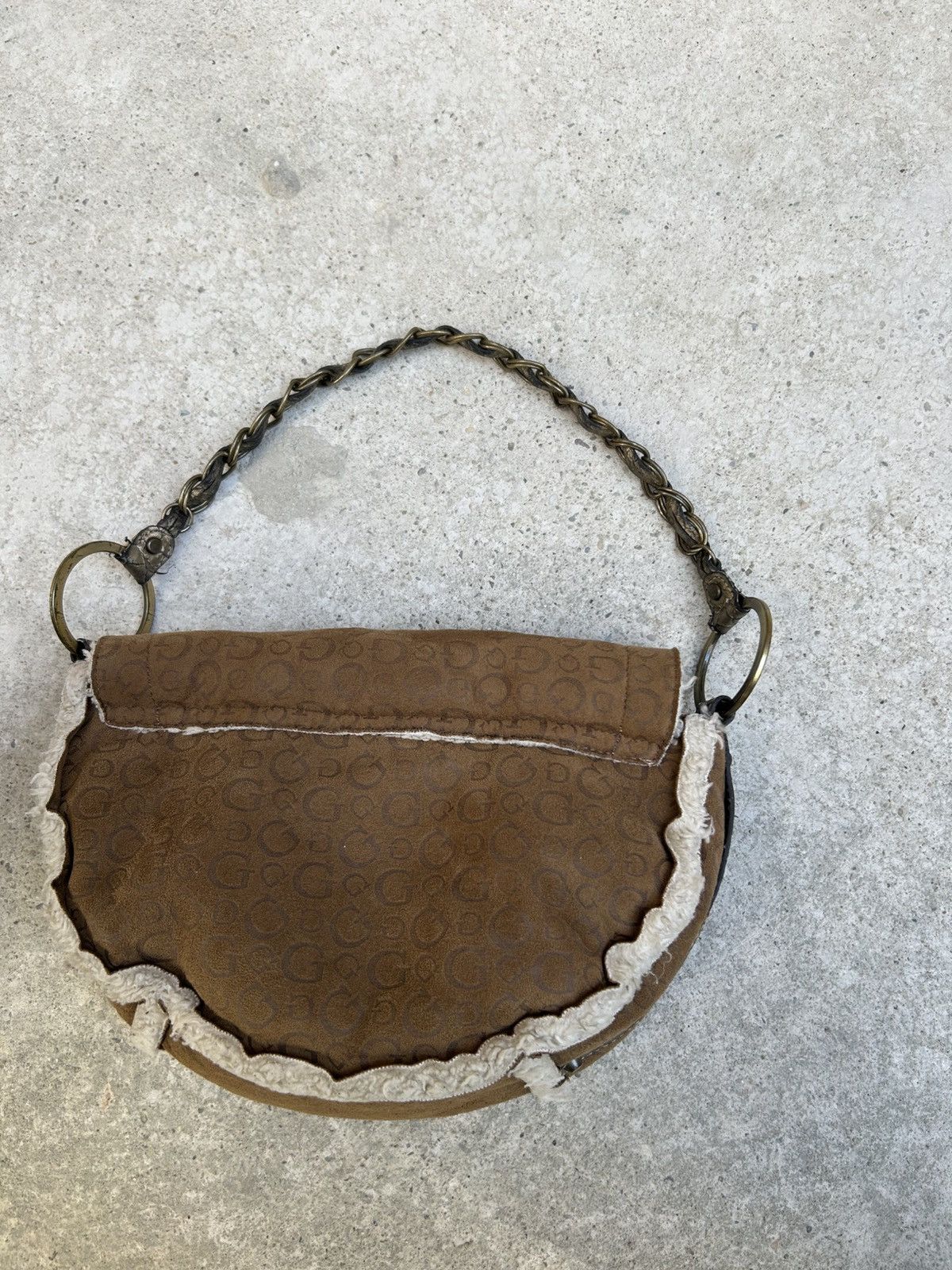 Guess Guess Camel brown padded Shoulder Bag Y2K monogram print Bag Size ONE SIZE - 16 Thumbnail