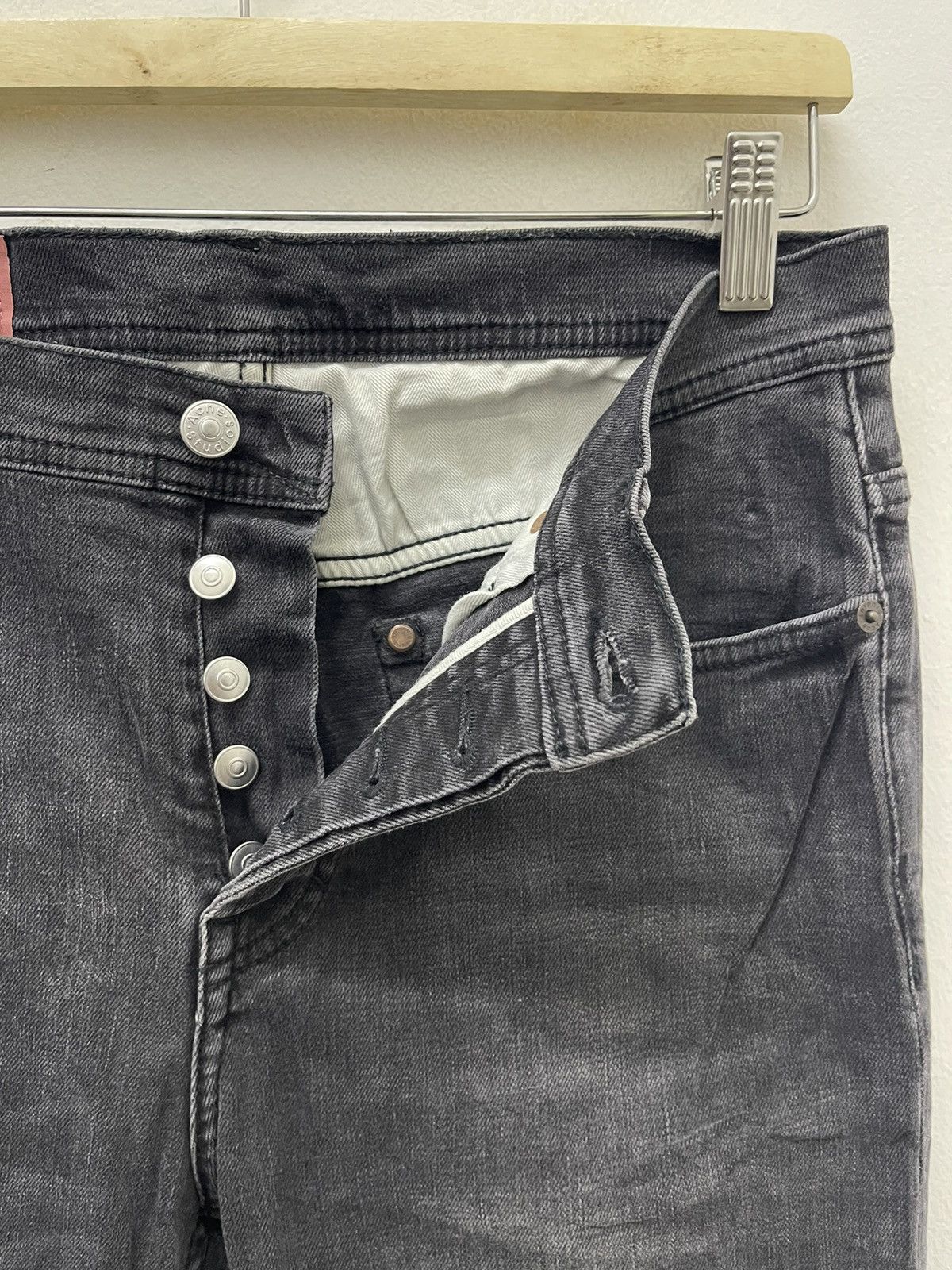 Acne Studios Rare ACNE STUDIOS Bla Konst Black Denim Size US 29 - 8 Thumbnail