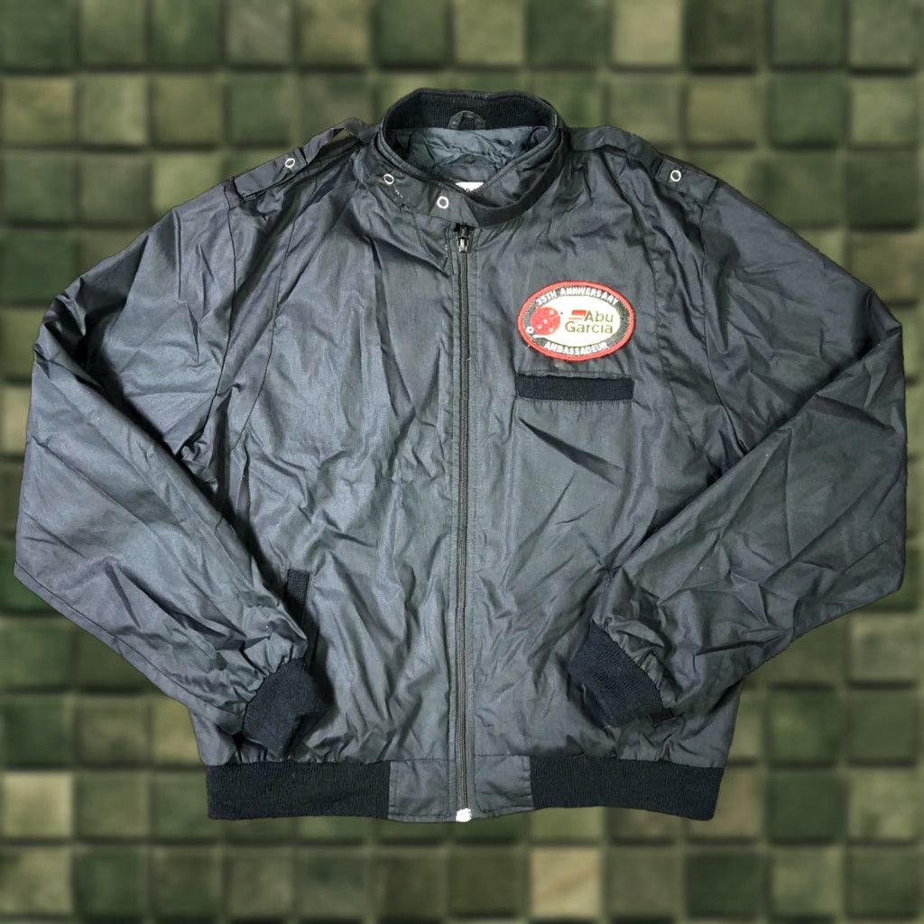 Vintage VINTAGE Abu Garcia Ambassadeur 35th Anniversary Windbreaker Jacket Men M Black Members Only Jacket Size US M / EU 48-50 / 2 - 1 Thumbnail