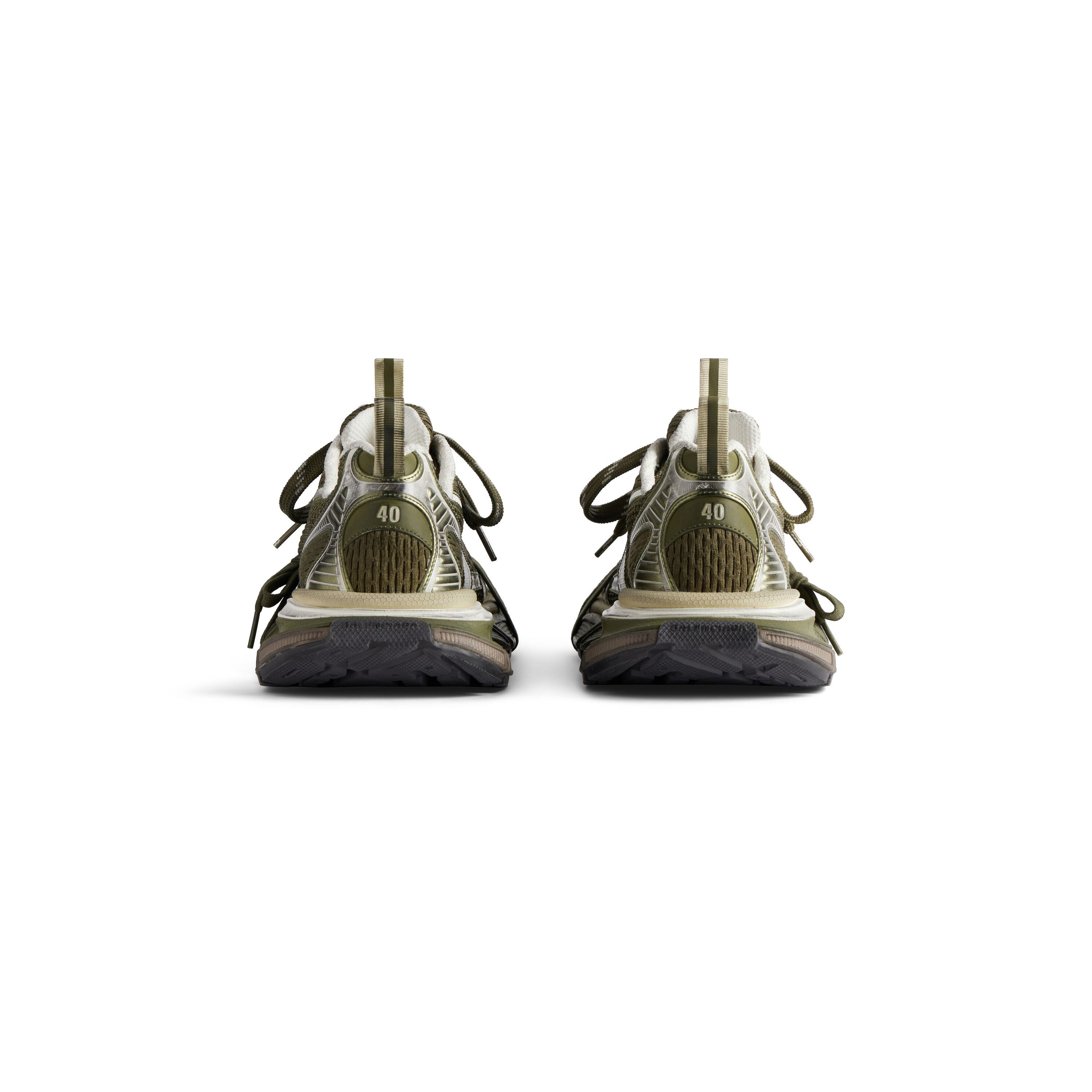 Balenciaga Balenciaga 3XL Chunky Sneaker in Dark Green/Light Beige Mesh Size US 10 / EU 43 - 4 Thumbnail