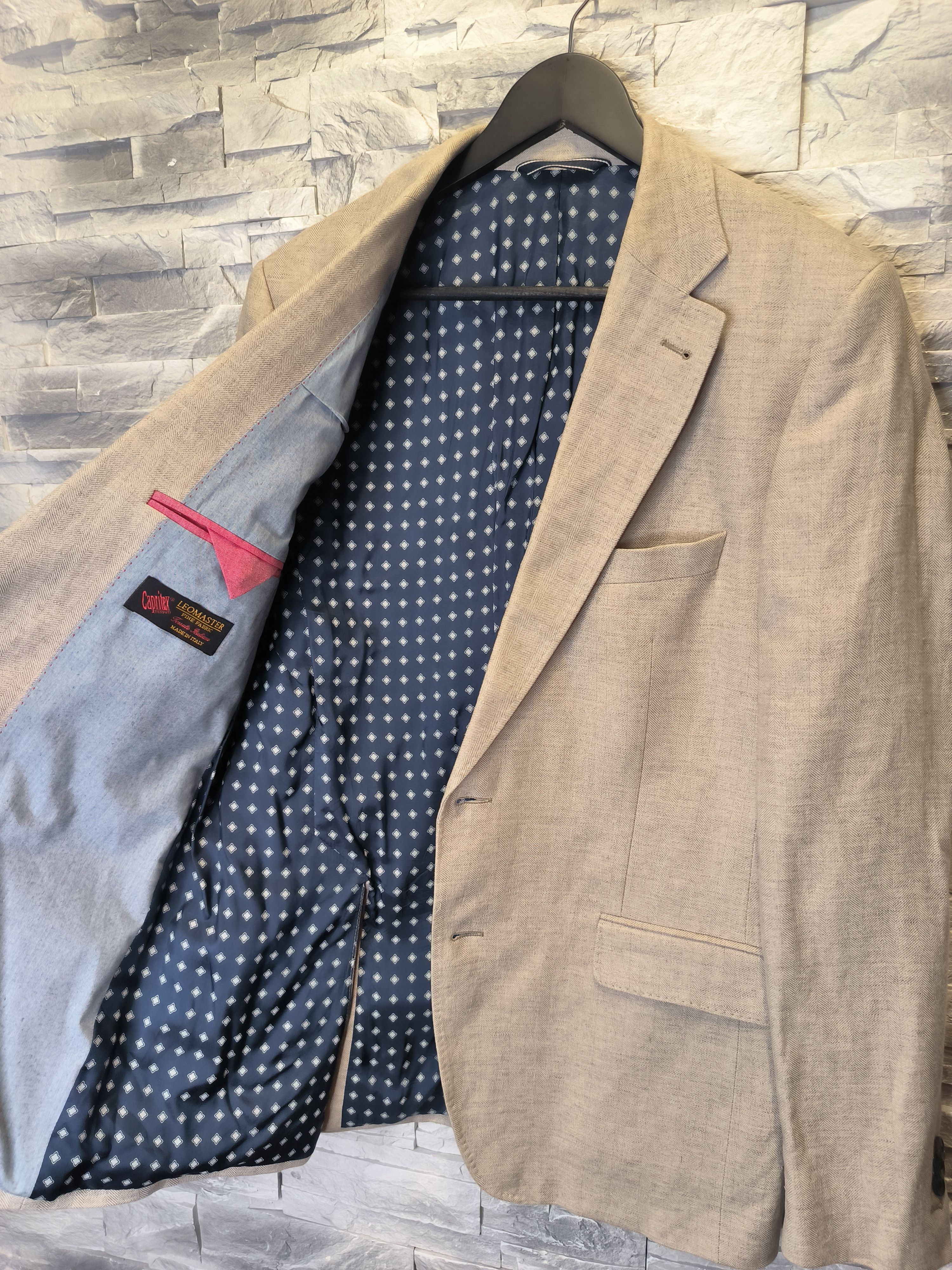 Gant Gant Suit Jacket Linen Beige Size 42S - 4 Thumbnail