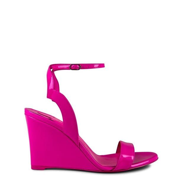 Christian Louboutin Patent 100mm Leather Wedge Sandals Size US 8 / IT 38 - 1 Thumbnail