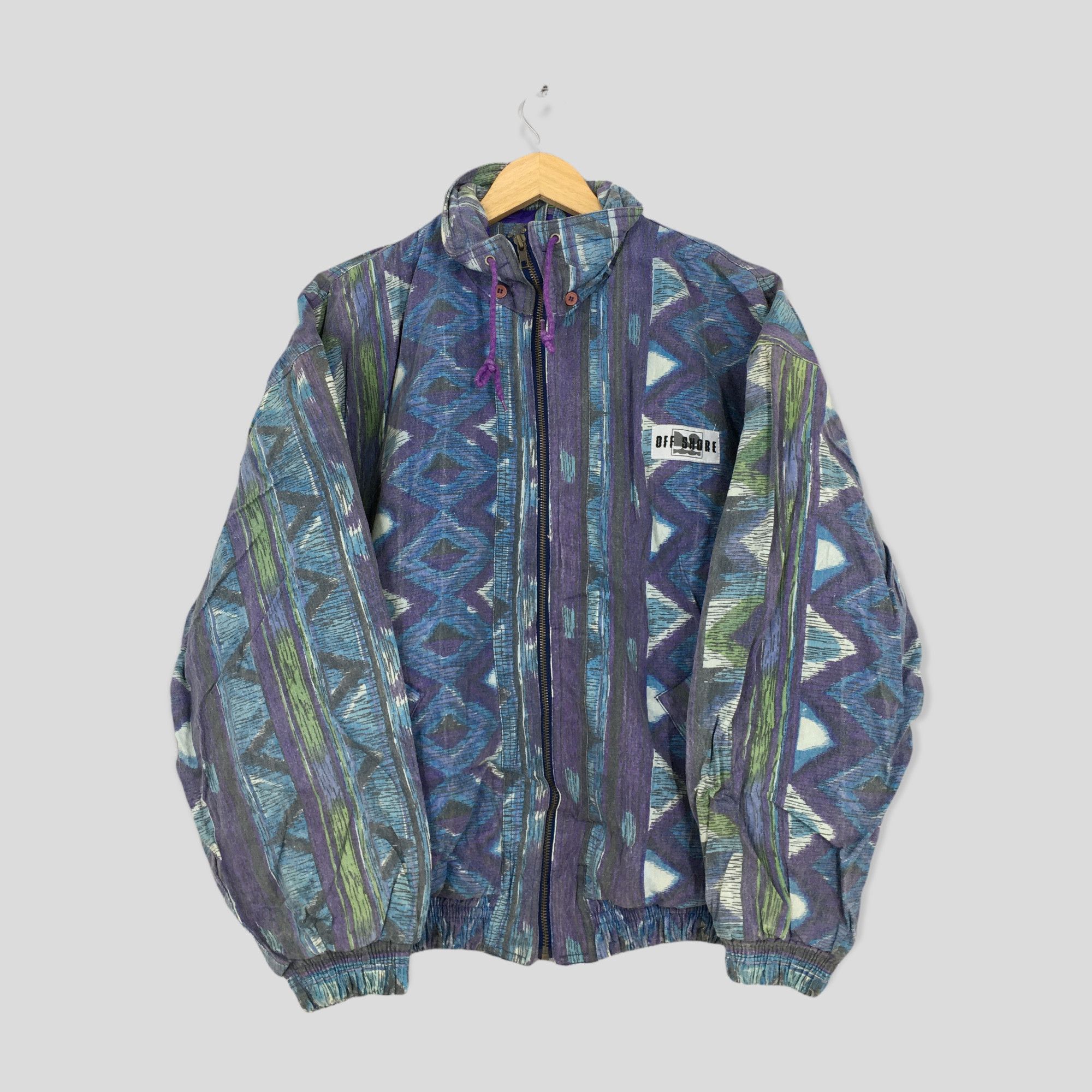 image of Art x Ski Vintage Offshore Winter Wear Tribal Native Jacket Large, Men's