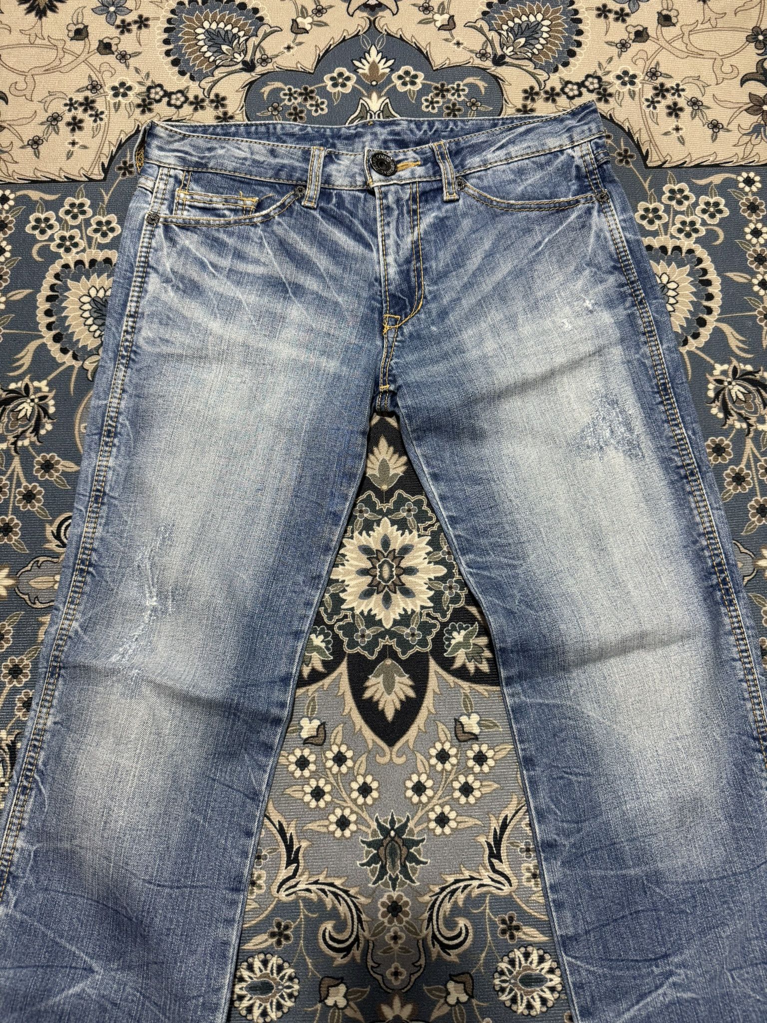 Beauty Beast × Japanese Brand Japanese Brand Co & Lu Embroider Distressed Jeans Hysteric Size US 32 / EU 48 - 5 Thumbnail