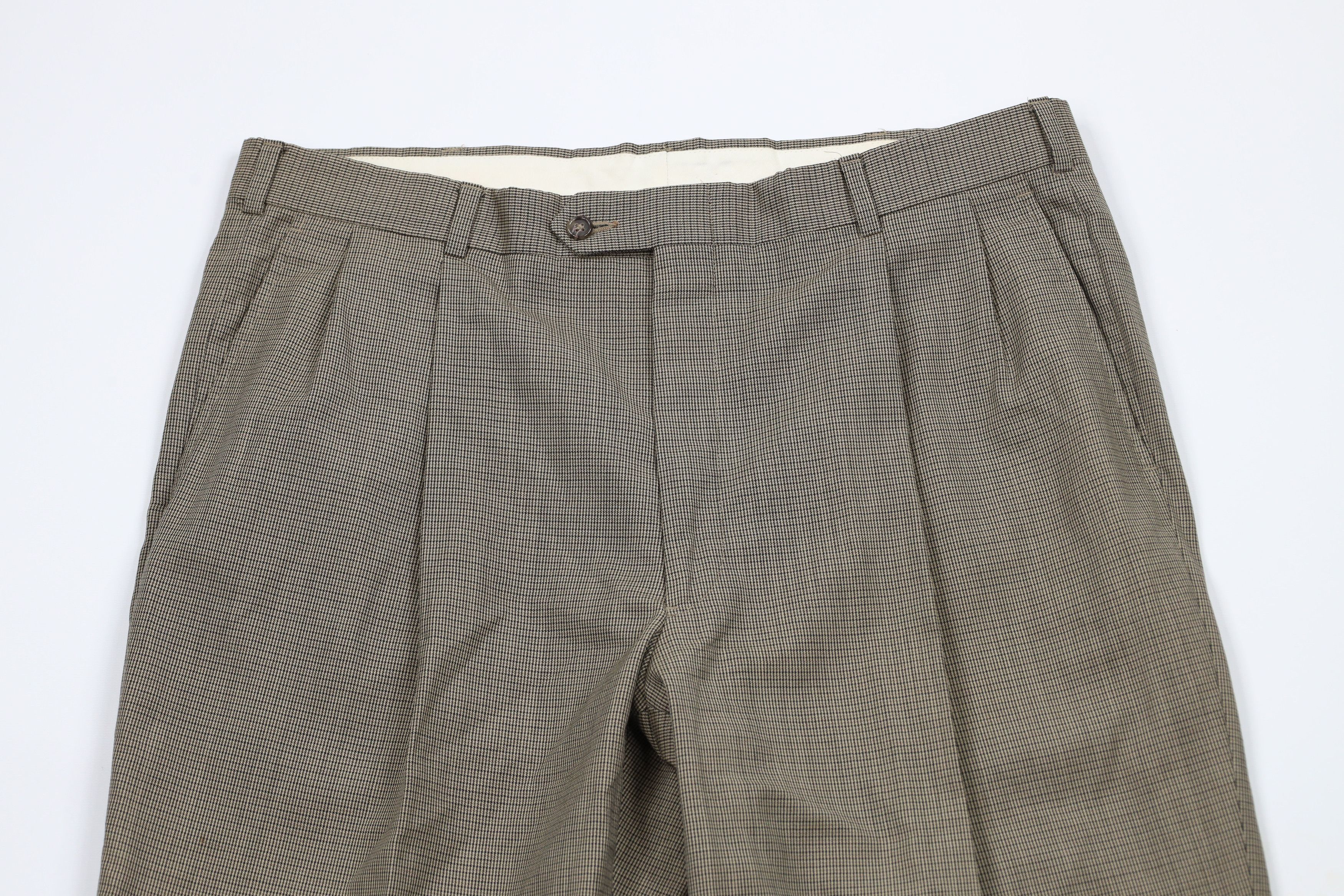 Vintage Vintage 90s Streetwear Pleated Wide Leg Chino Pants Size US 37 - 2 Thumbnail