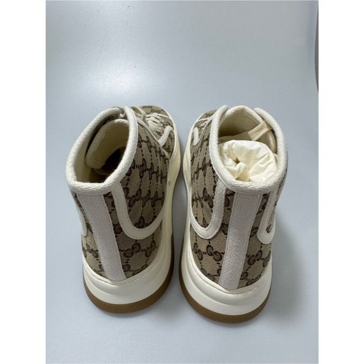 Gucci Gucci Interlocking G Beige High Sneakers Men’s UK 10/US 11 7 Size US 11 / EU 44 - 4 Thumbnail