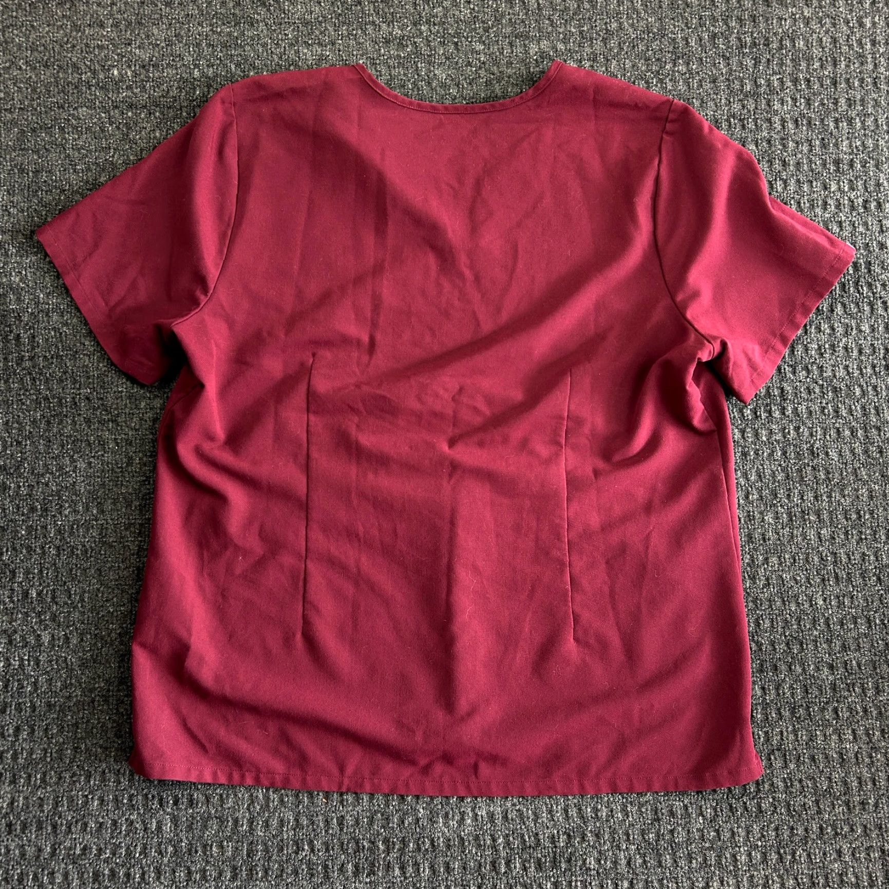 Vintage FIGS Scrub Top Shirt Womens 2XL Maroon Solid Medical 3 Pocket FW1100 Casma V2XL Womens Size XXL / US 16-18 / IT 52-54 - 5 Thumbnail