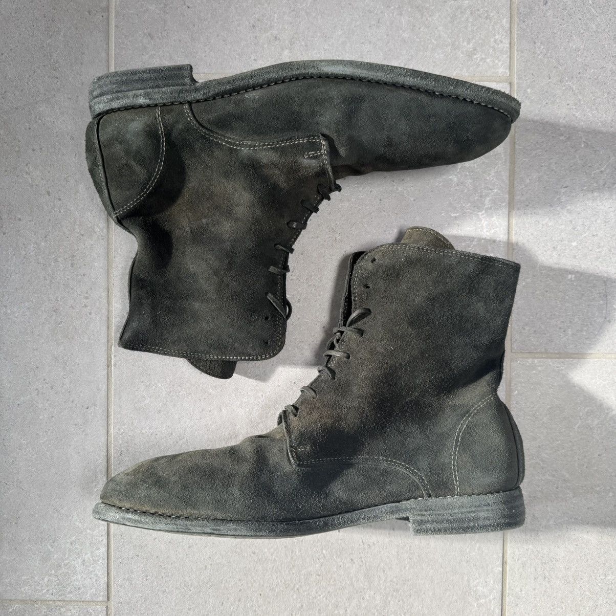 Guidi Guidi 995MS Reversed Baby Buffalo Leather Combat Boots Size US 9 / EU 42 - 4 Thumbnail
