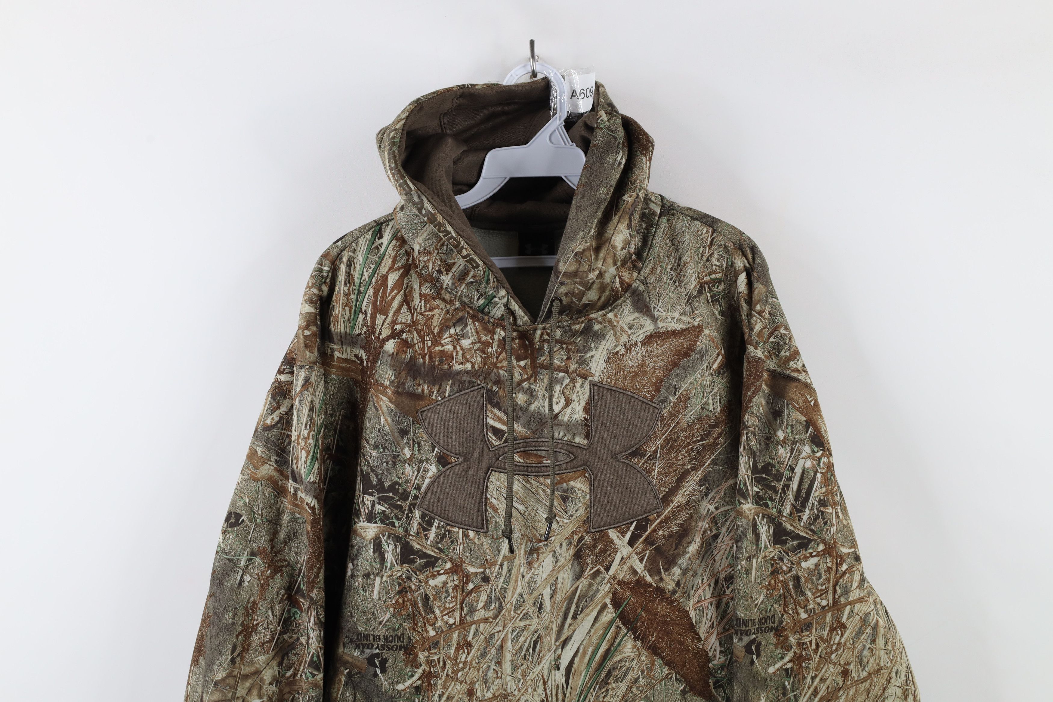 Under Armour × Vintage Under Armour Blind Mossy Oak Camouflage Hoodie Sweatshirt Size US L / EU 52-54 / 3 - 2 Thumbnail