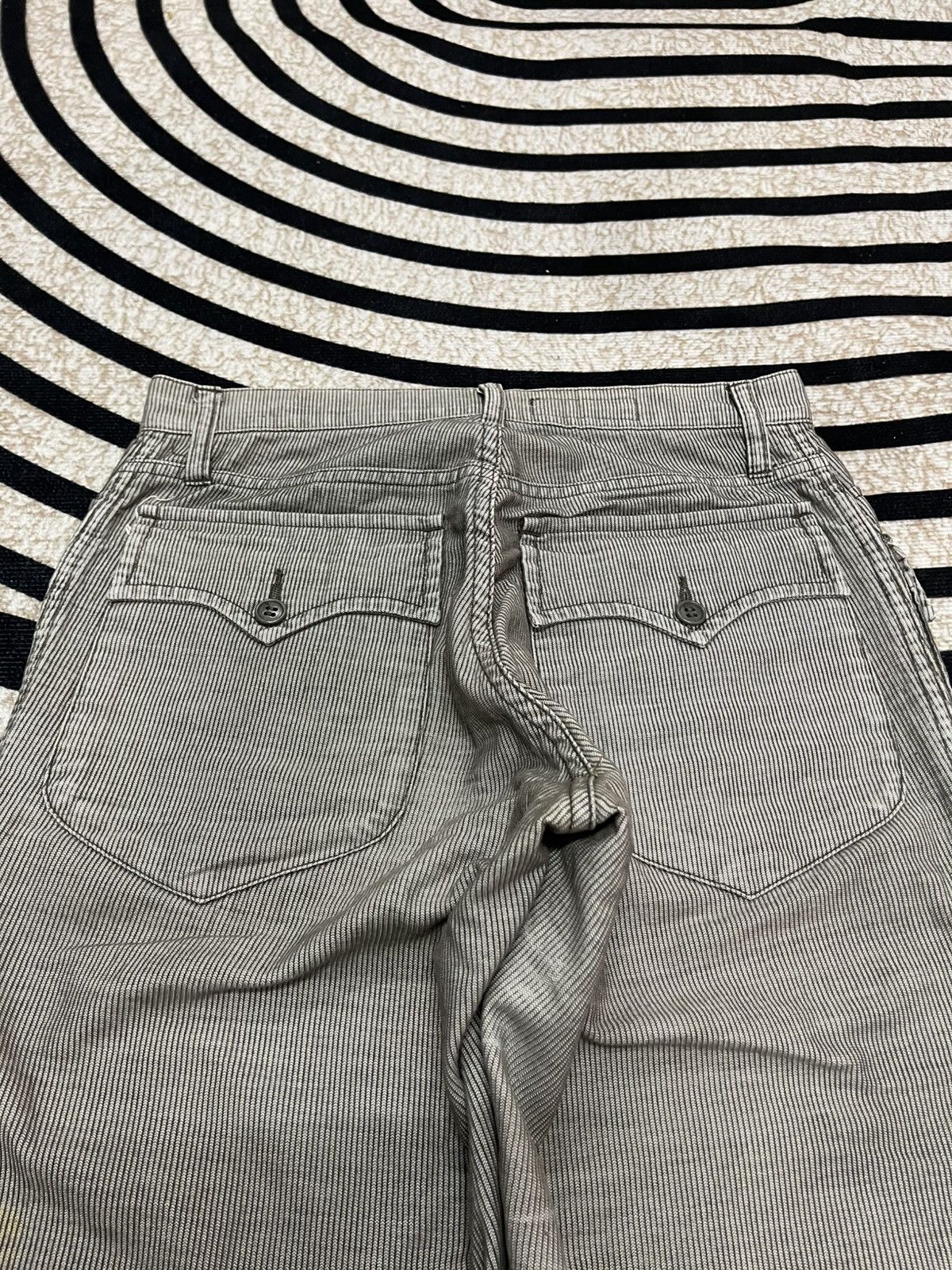 If Six Was Nine × Issey Miyake × Zucca 90s ISSEY MIYAKE CORDUROY PANT RARE DESIGN Size US 26 / EU 42 - 18 Thumbnail