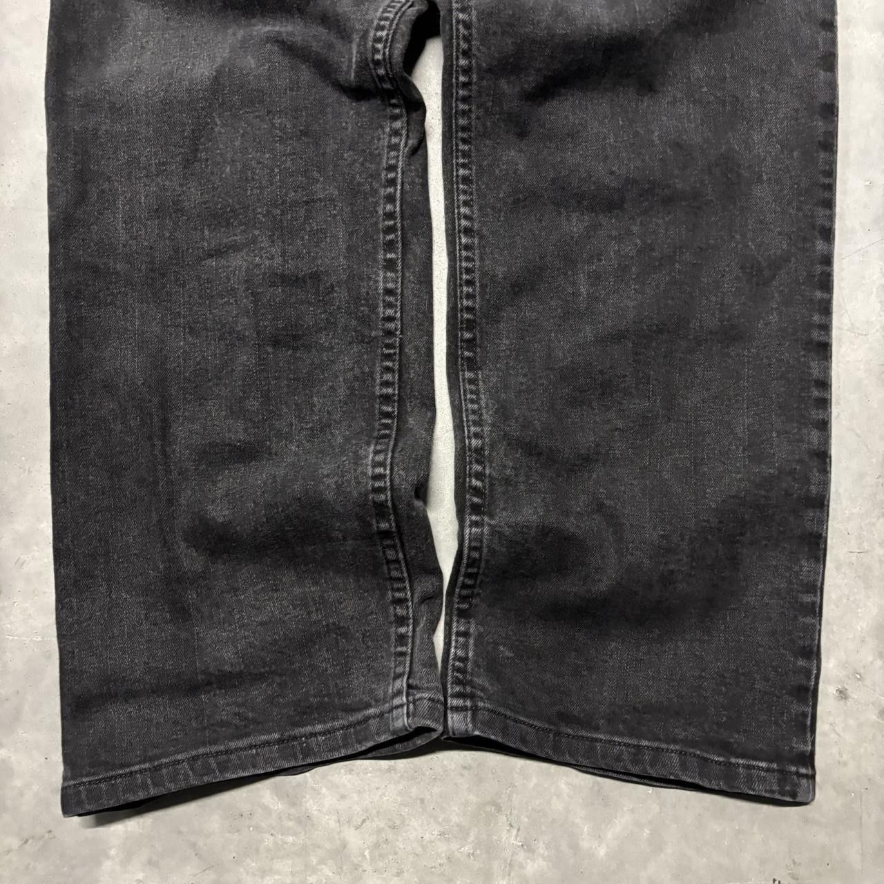 Japanese Brand × Vintage Crazy Vintage Y2K/2000s Grunge Black Essential Denim Jeans! Size US 38 / EU 54 - 6 Thumbnail