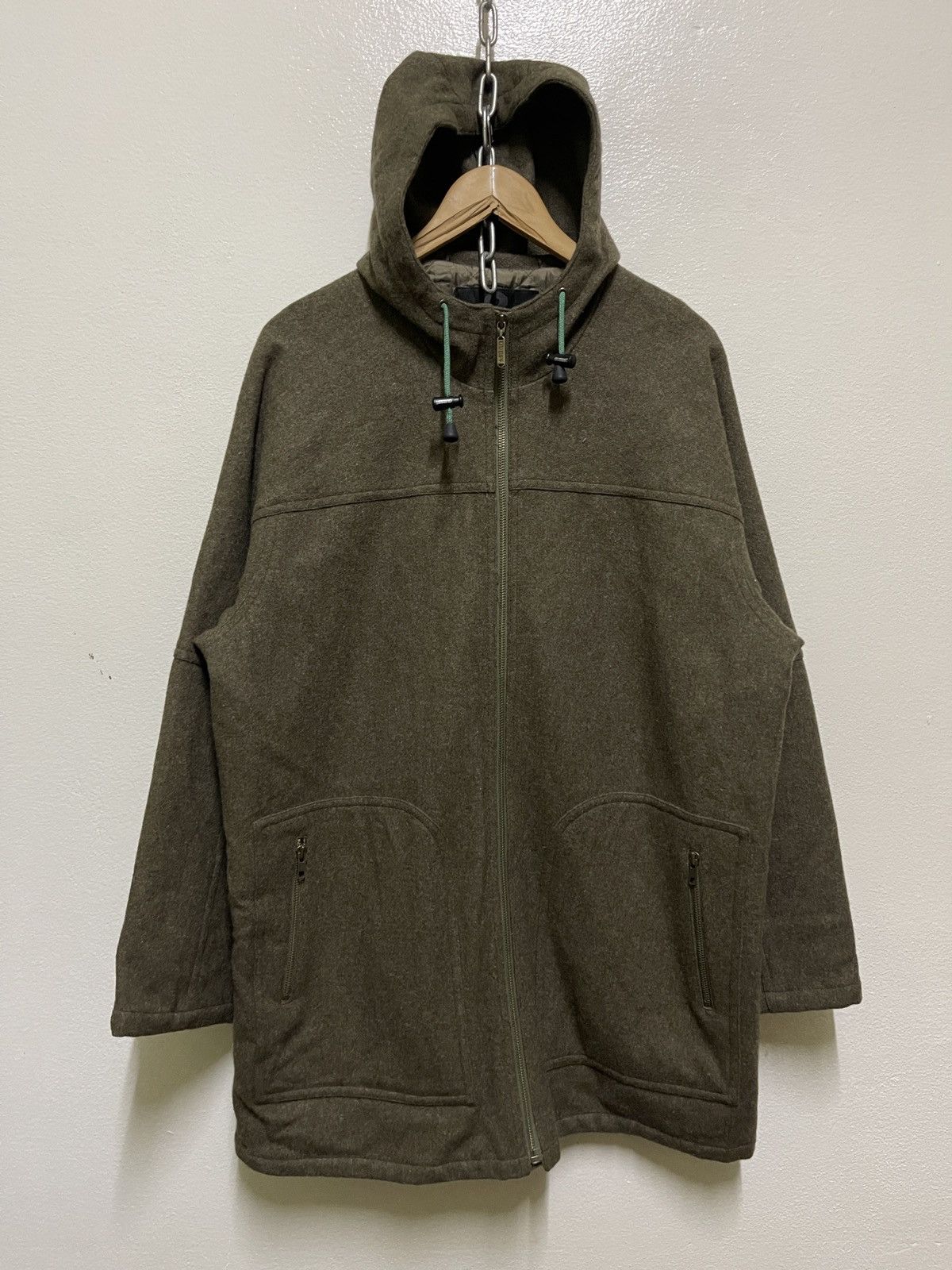 Guess Guess Wool Hoodie Jacket Size US L / EU 52-54 / 3 - 1 Thumbnail