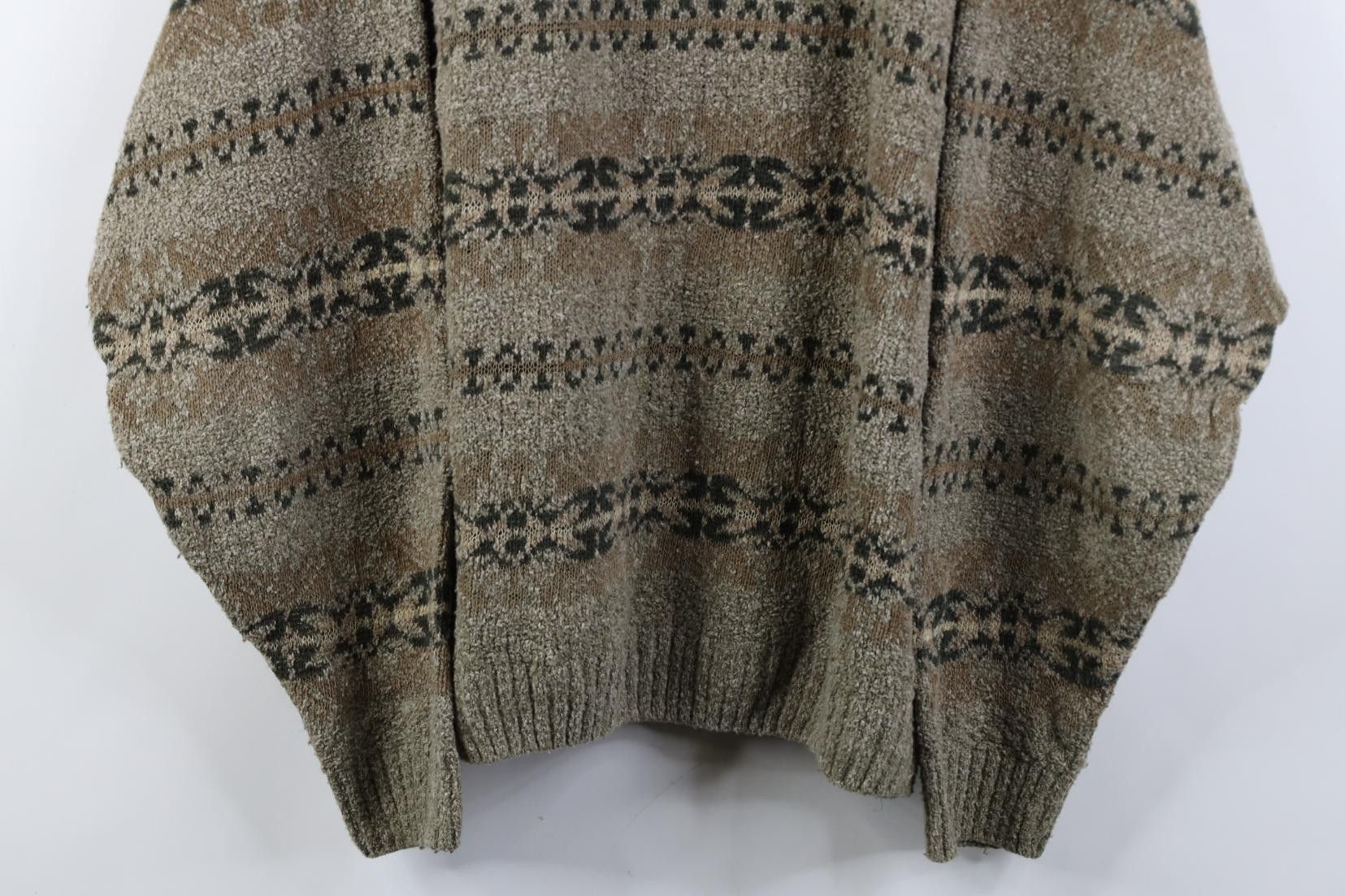 Vintage Vintage 90s Streetwear Southwestern Knit Crewneck Sweater Size US XL / EU 56 / 4 - 3 Thumbnail