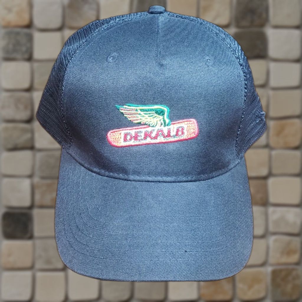 Vintage Dekalb Baseball Cap Hat Mens Black Adjustable Strapback Hat Style USA Classic Stitch Canvas Polyester One Size Baseball Cap Men Size ONE SIZE - 1 Thumbnail