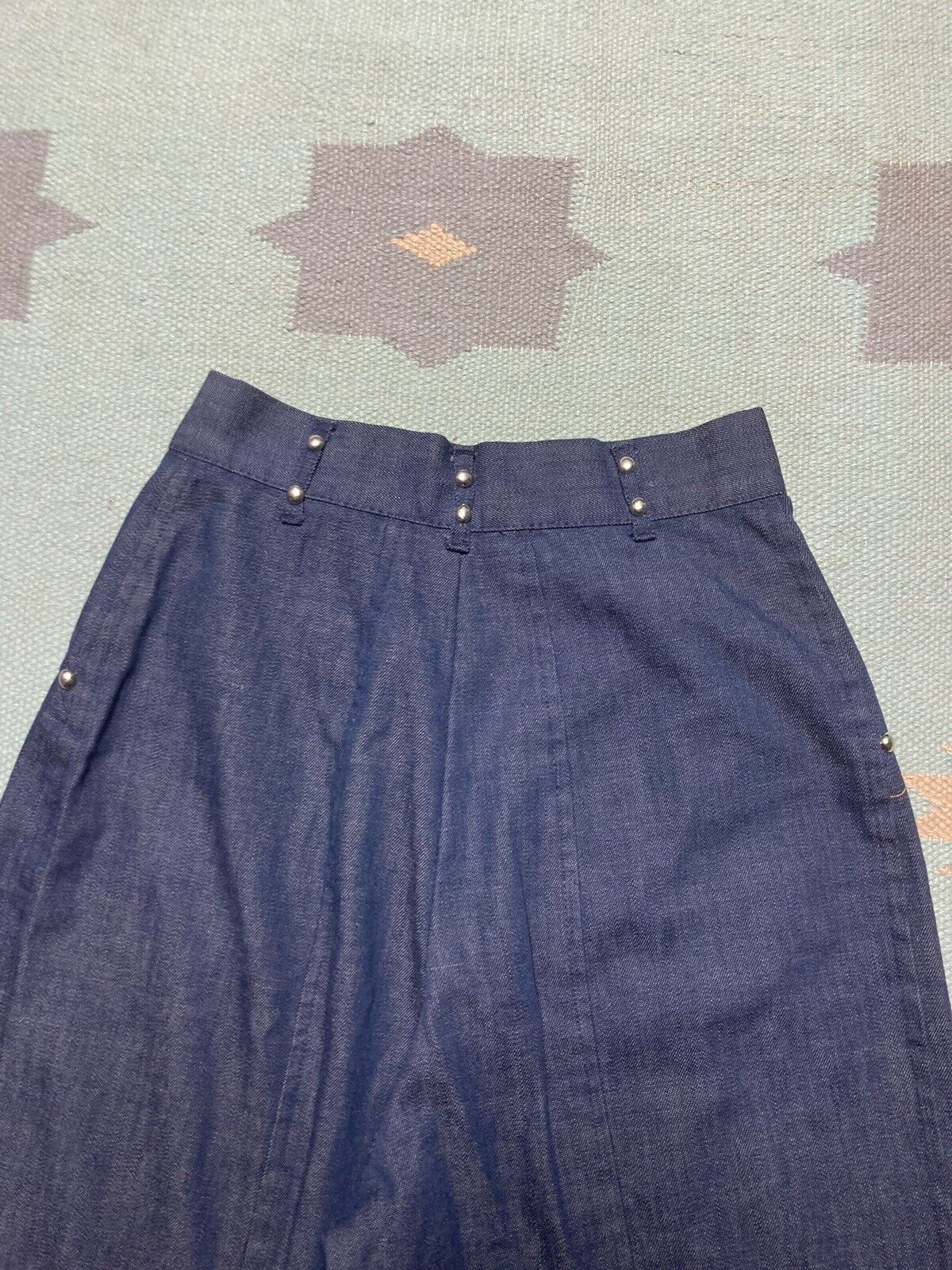 Vintage 70s flare pants elephant bell bottoms studded talon 24x31 Size 24" / US 00 / IT 34 - 10 Thumbnail