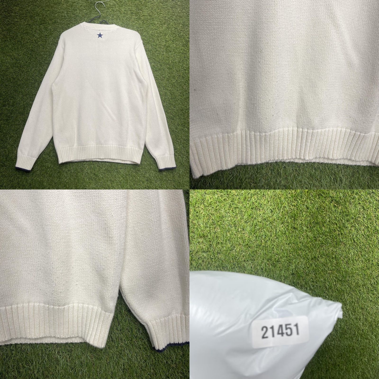 Tommy Hilfiger VINTAGE Tommy Hilfiger Sweater Mens S White Flag Logo Knit Pullover Crewneck Graphic Size US S / EU 44-46 / 1 - 8 Thumbnail