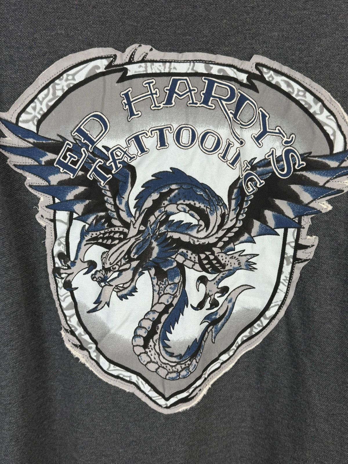 Ed Hardy Vintage Ed Hardy Tattooing Back Logo Y2K Polo Shirt 00s XXL Size US XXL / EU 58 / 5 - 2 Thumbnail