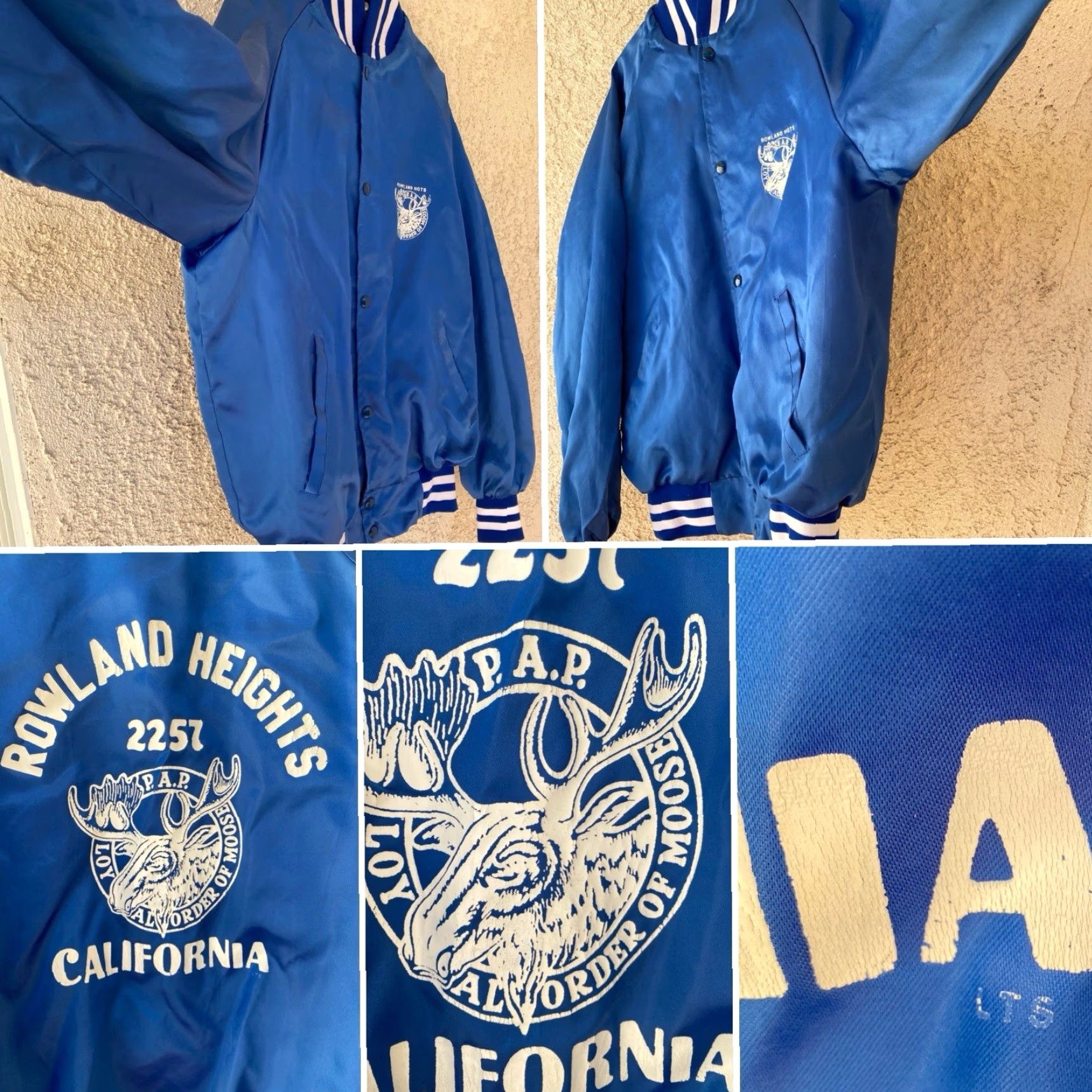Vintage VINTAGE Westark Satin Bomber Jacket USA Made Blue L Men Size US L / EU 52-54 / 3 - 5 Thumbnail
