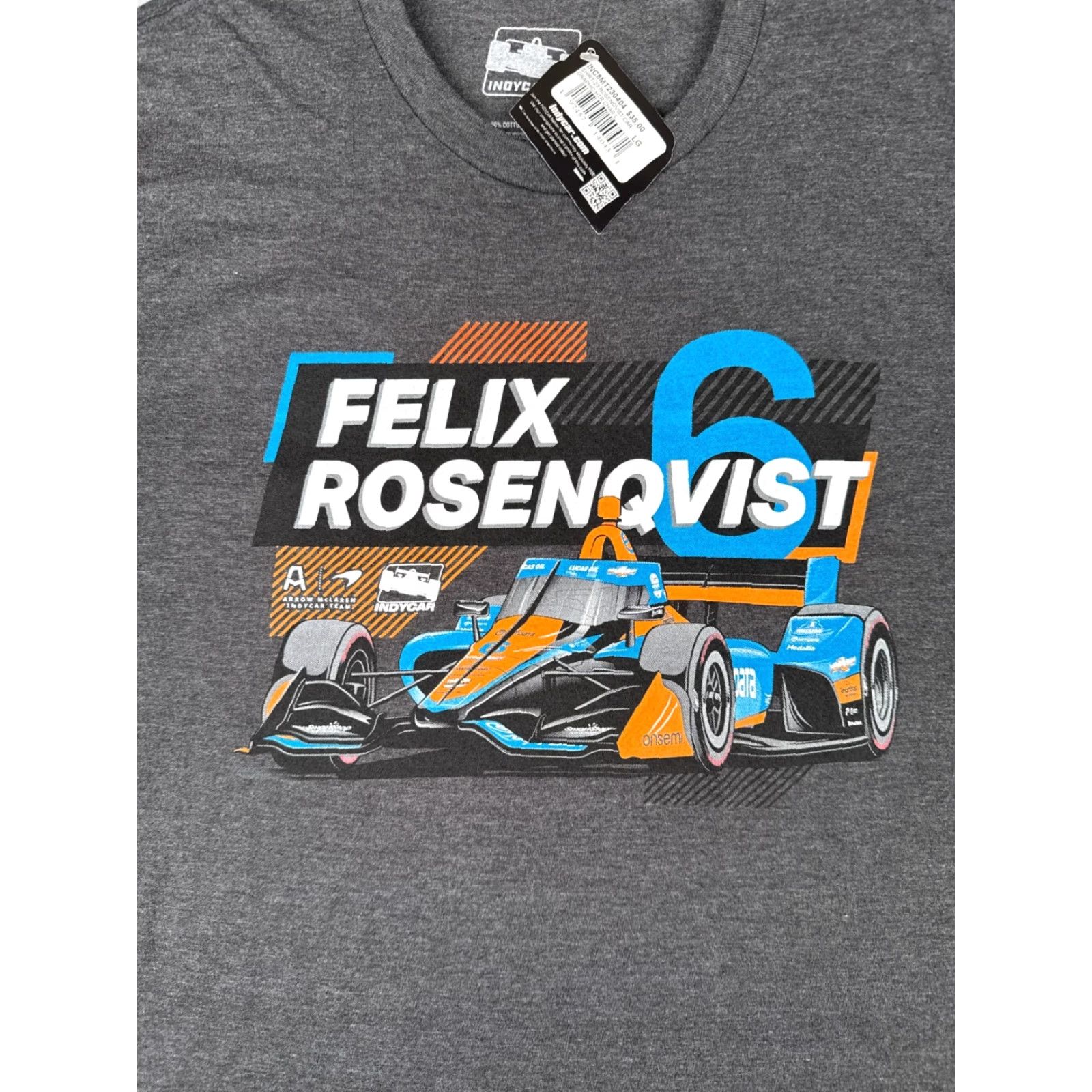 Arrow Legends Global Merchandise Indycar Shirt Men Adult Large Gray Logo T-Shirt Racing Cars Indy 2020s Size US L / EU 52-54 / 3 - 6 Thumbnail